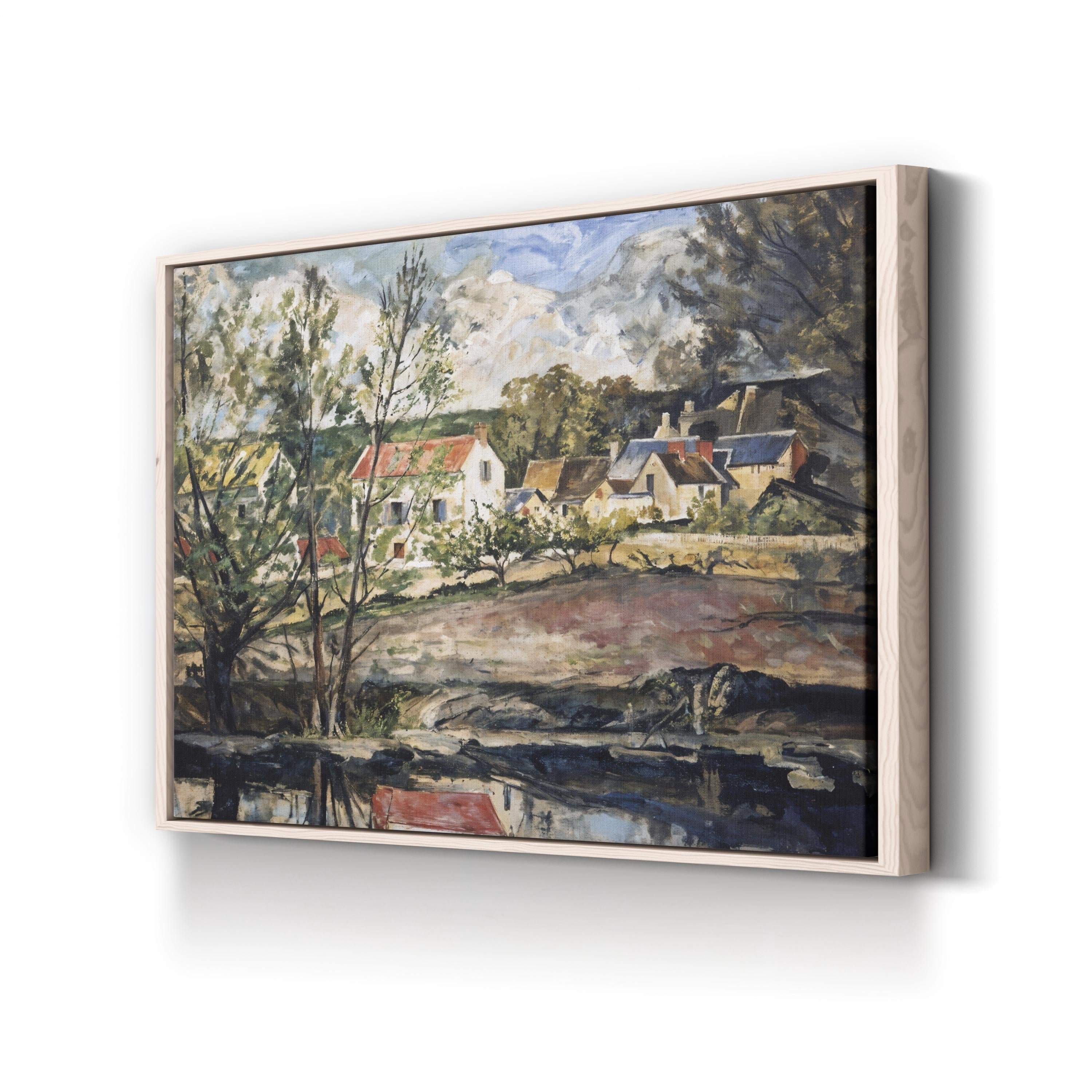 In the Oise Valley Wall Art by Paul Cézanne – Post-Impressionist French Countryside Landscape Canvas Print