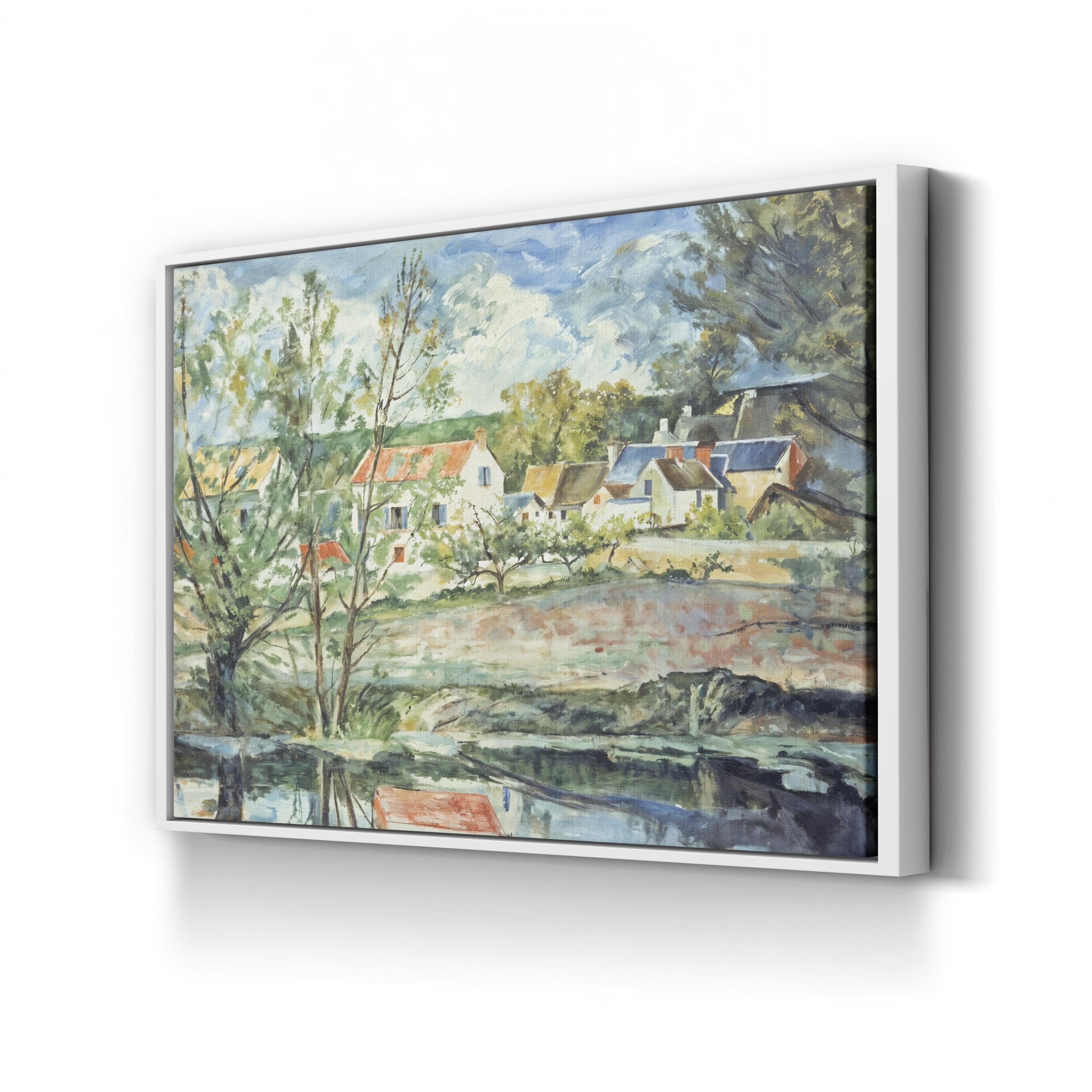 In the Valley of the Oise (1873–1874) Wall Art by Paul Cézanne – Post-Impressionist French Countryside Canvas Print