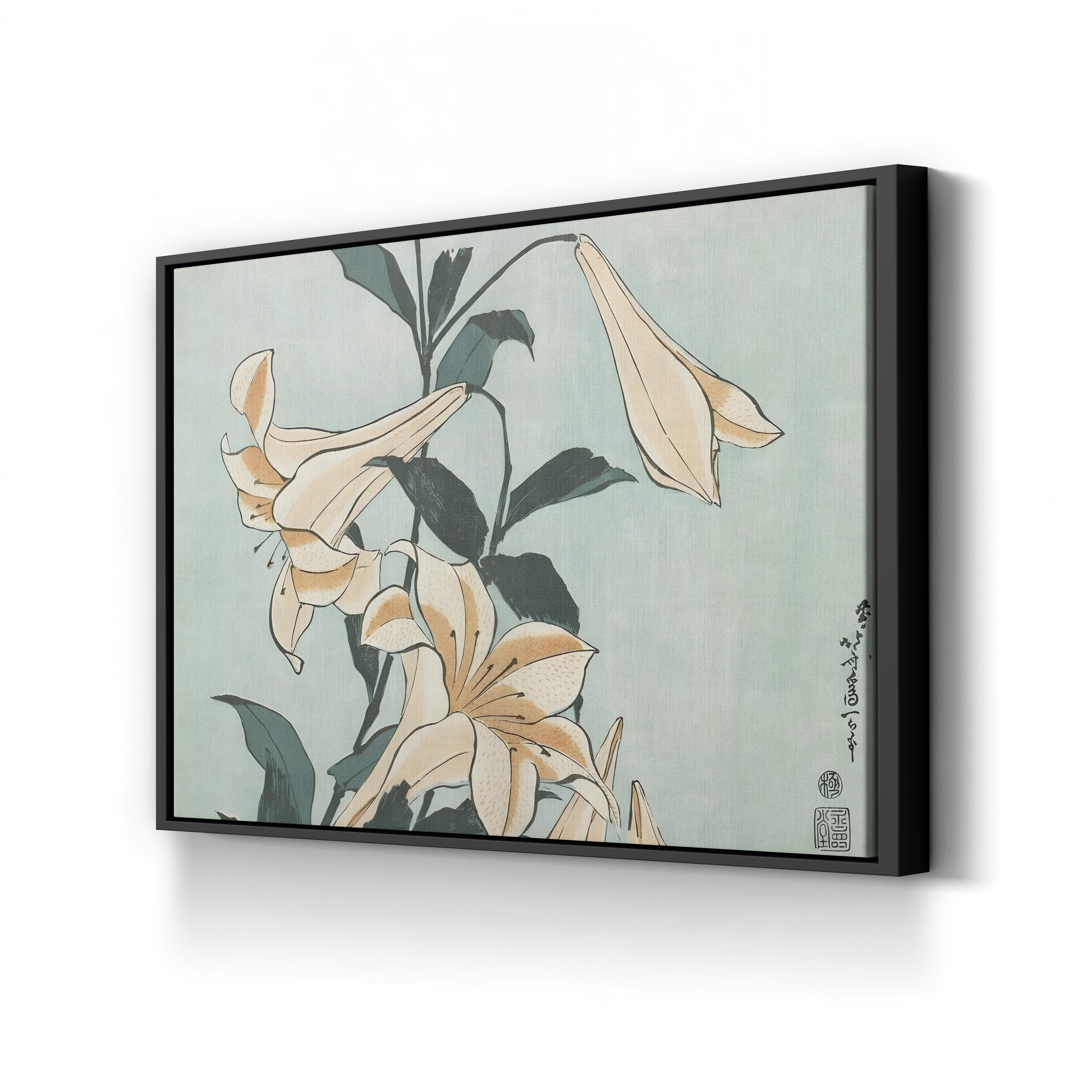 Katsushika Hokusai Floral II Japanese Woodblock Wall Art