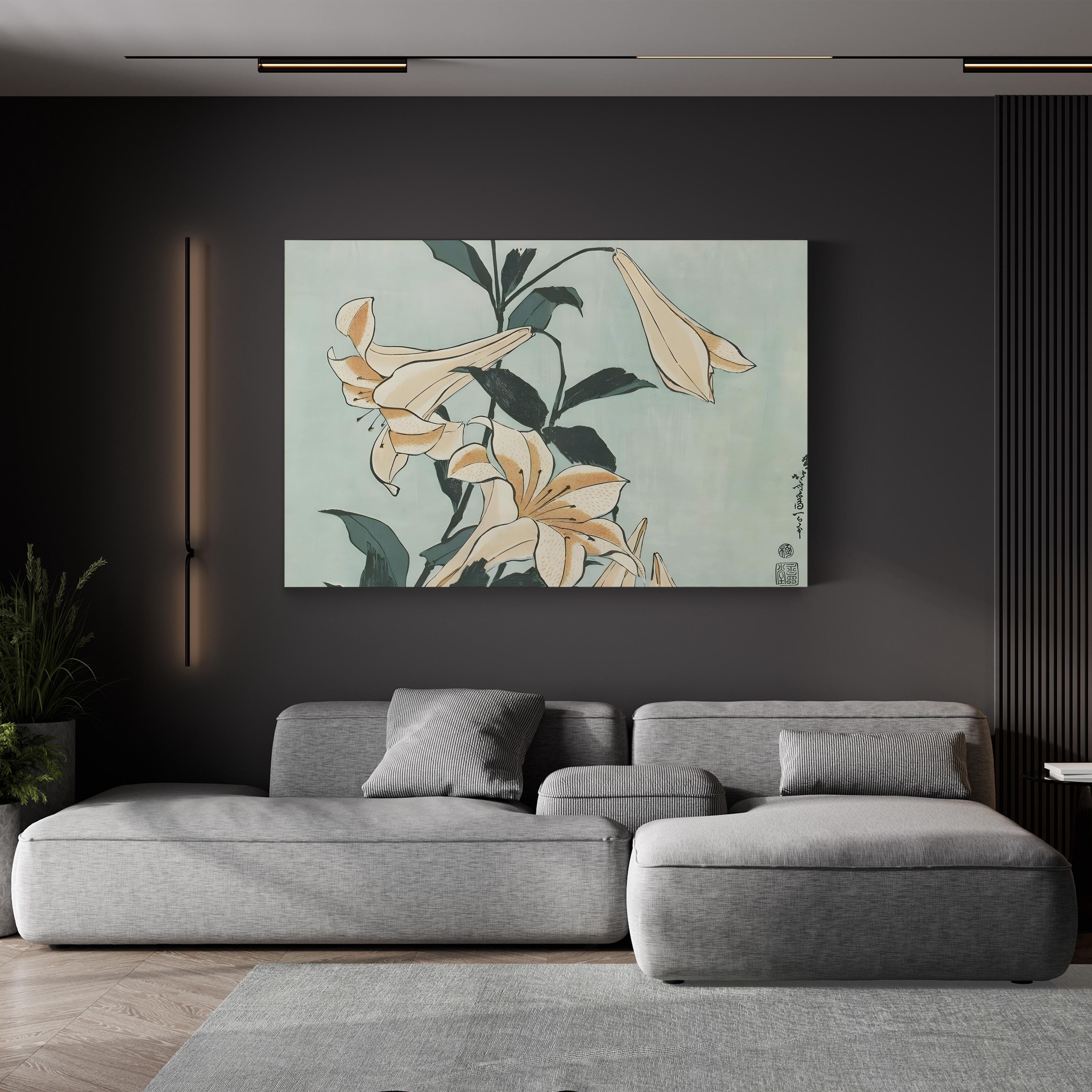 Katsushika Hokusai Floral II Japanese Woodblock Wall Art