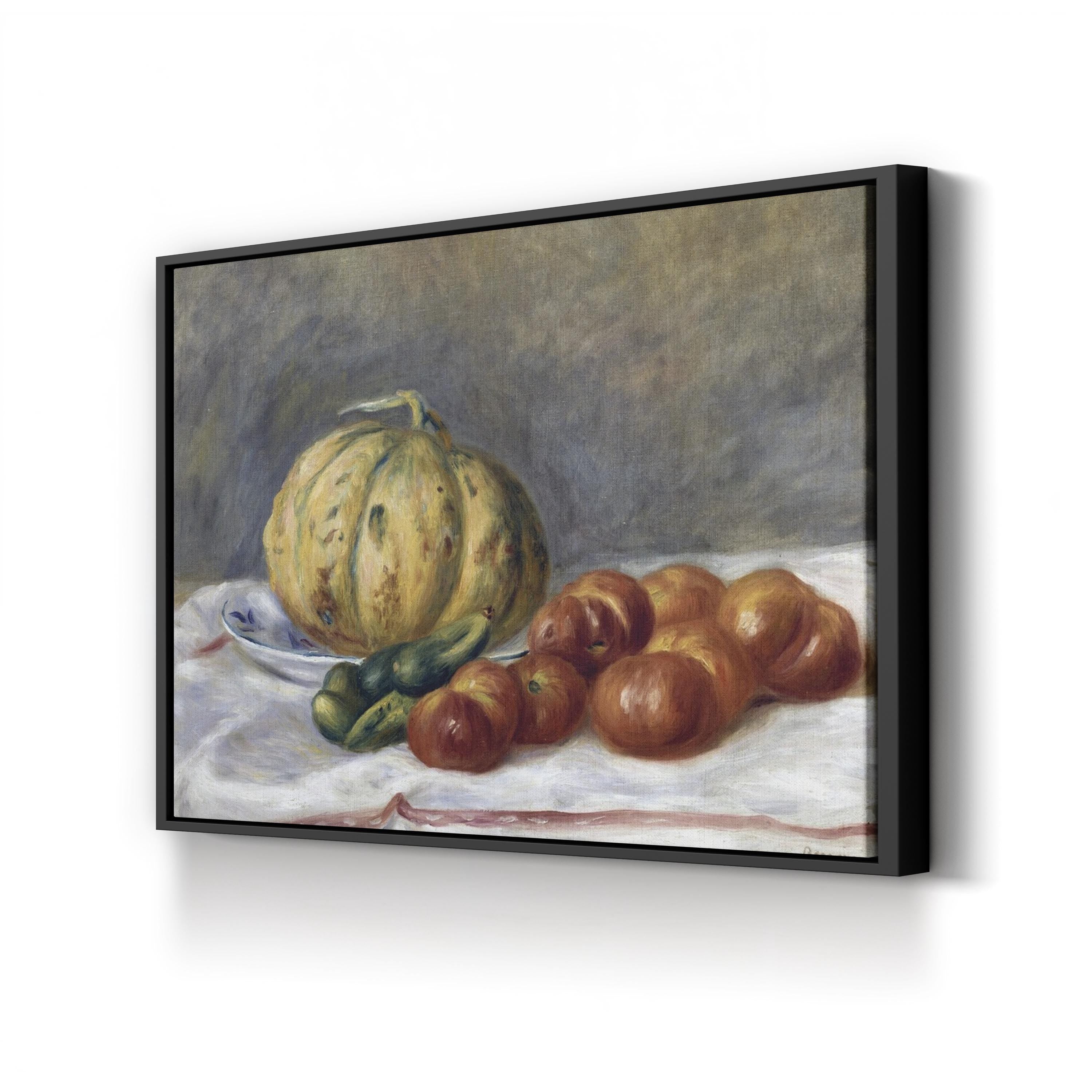 Melon and Tomatoes Still Life, 1903 – Period Illustration Wall Art | Vintage Kitchen Canvas Print