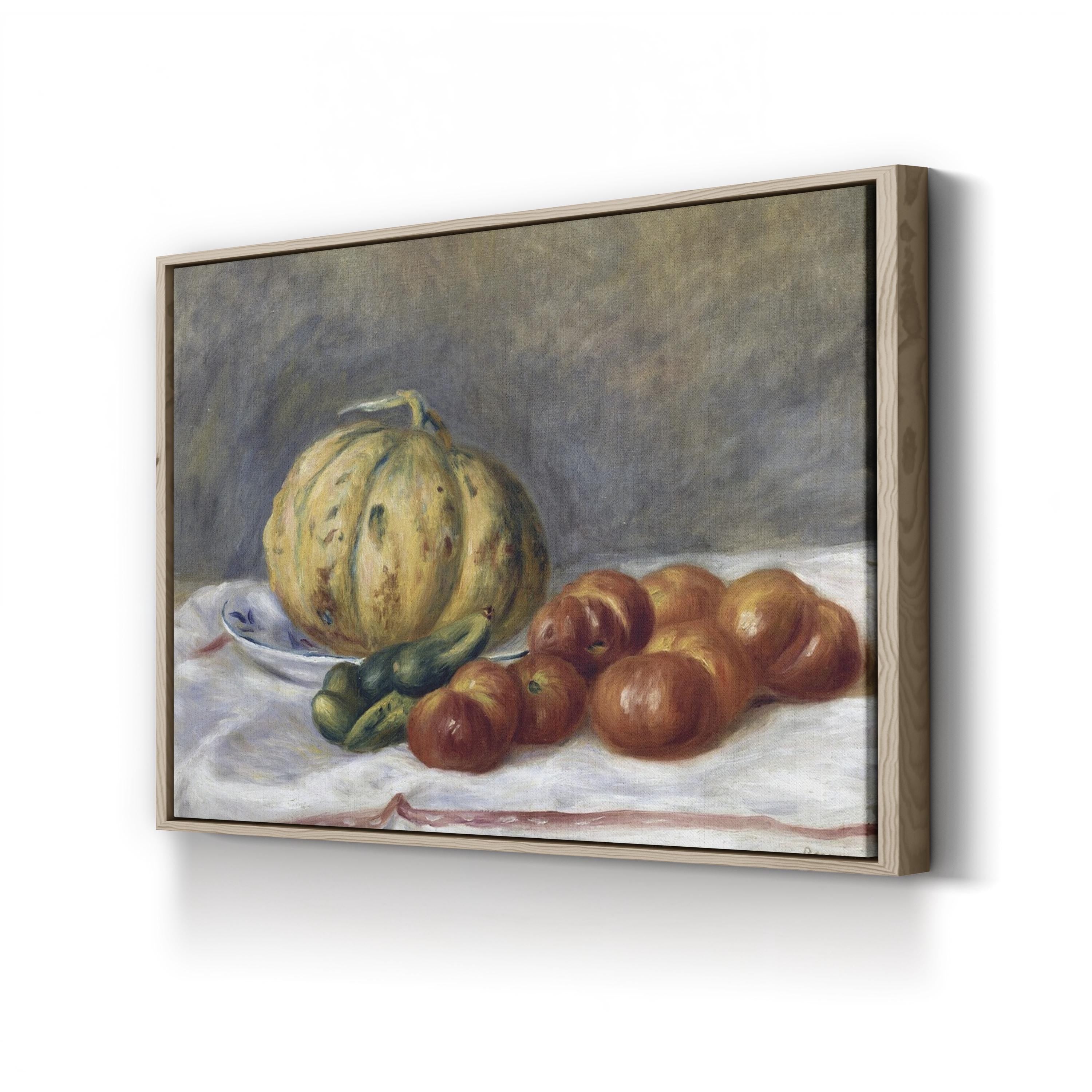 Melon and Tomatoes Still Life, 1903 – Period Illustration Wall Art | Vintage Kitchen Canvas Print