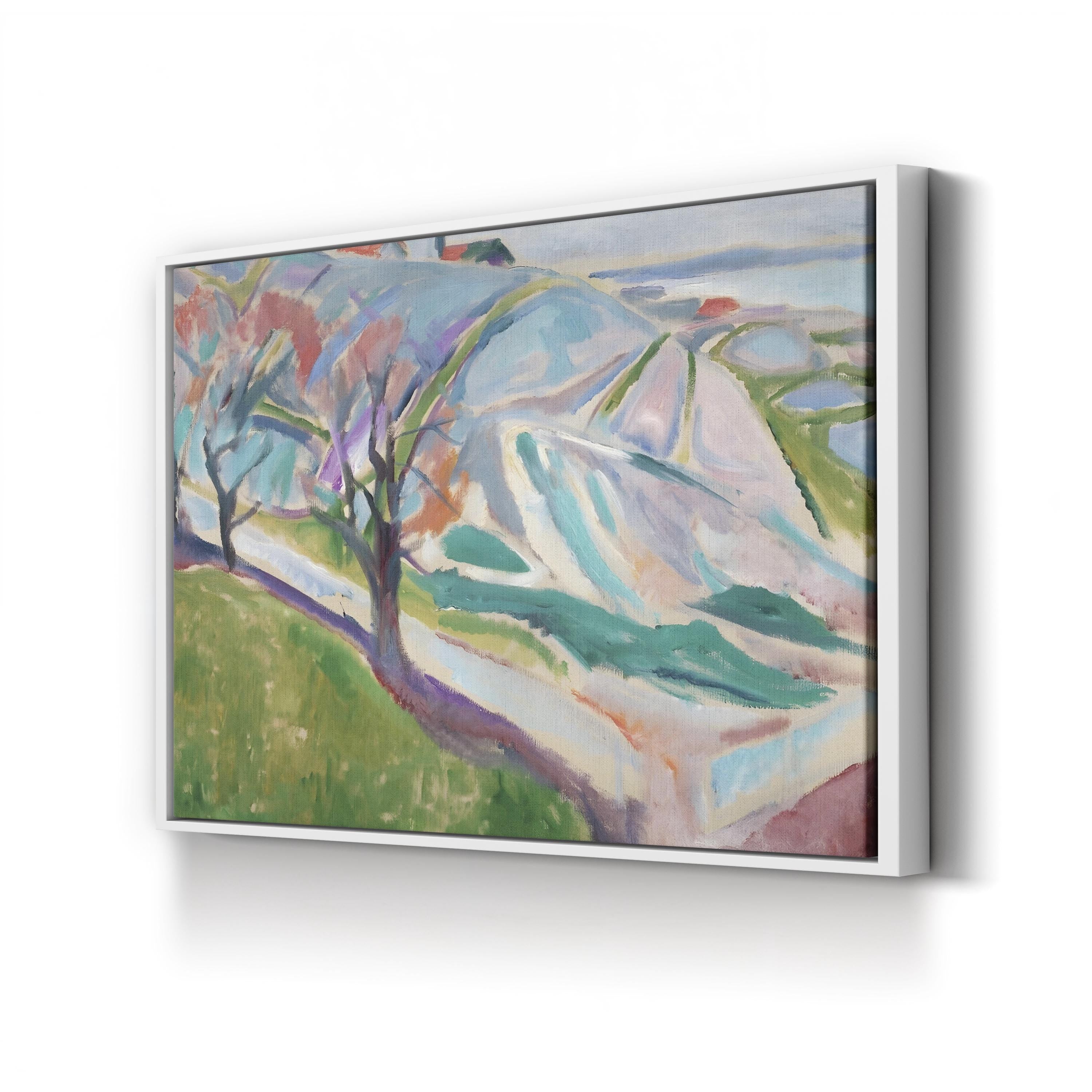 Munch Colorful Landscapes I – Edvard Munch Wall Art | Expressionist Landscape Canvas Print