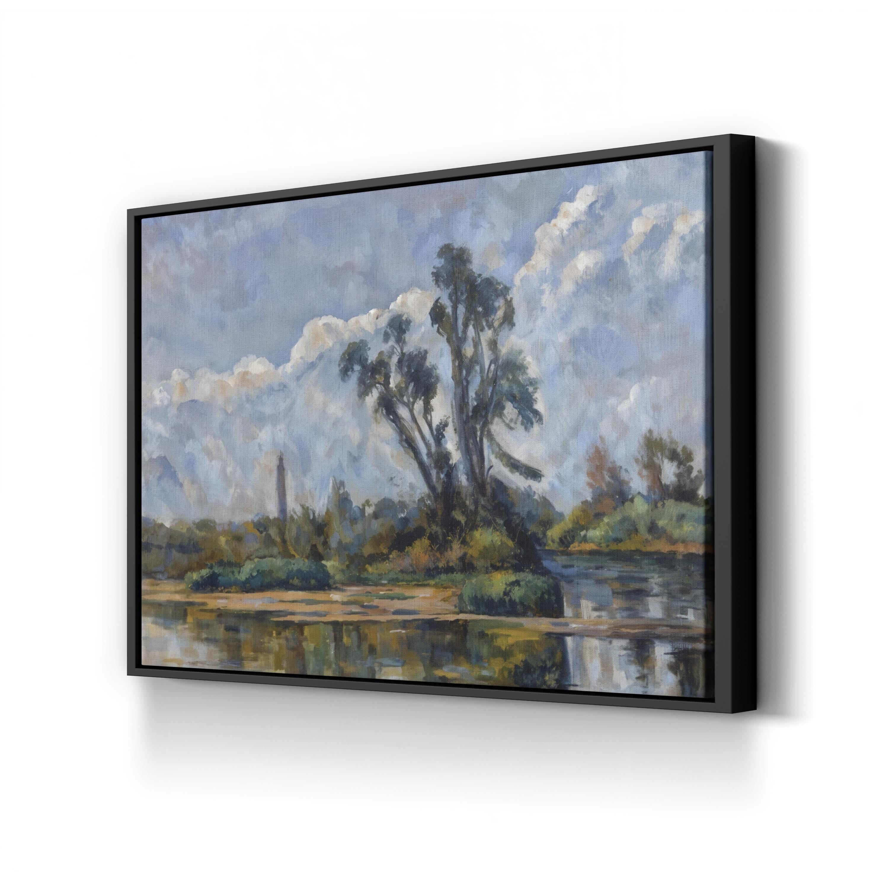 La Rivière Wall Art by Paul Cézanne – Post-Impressionist French River Landscape Canvas Print