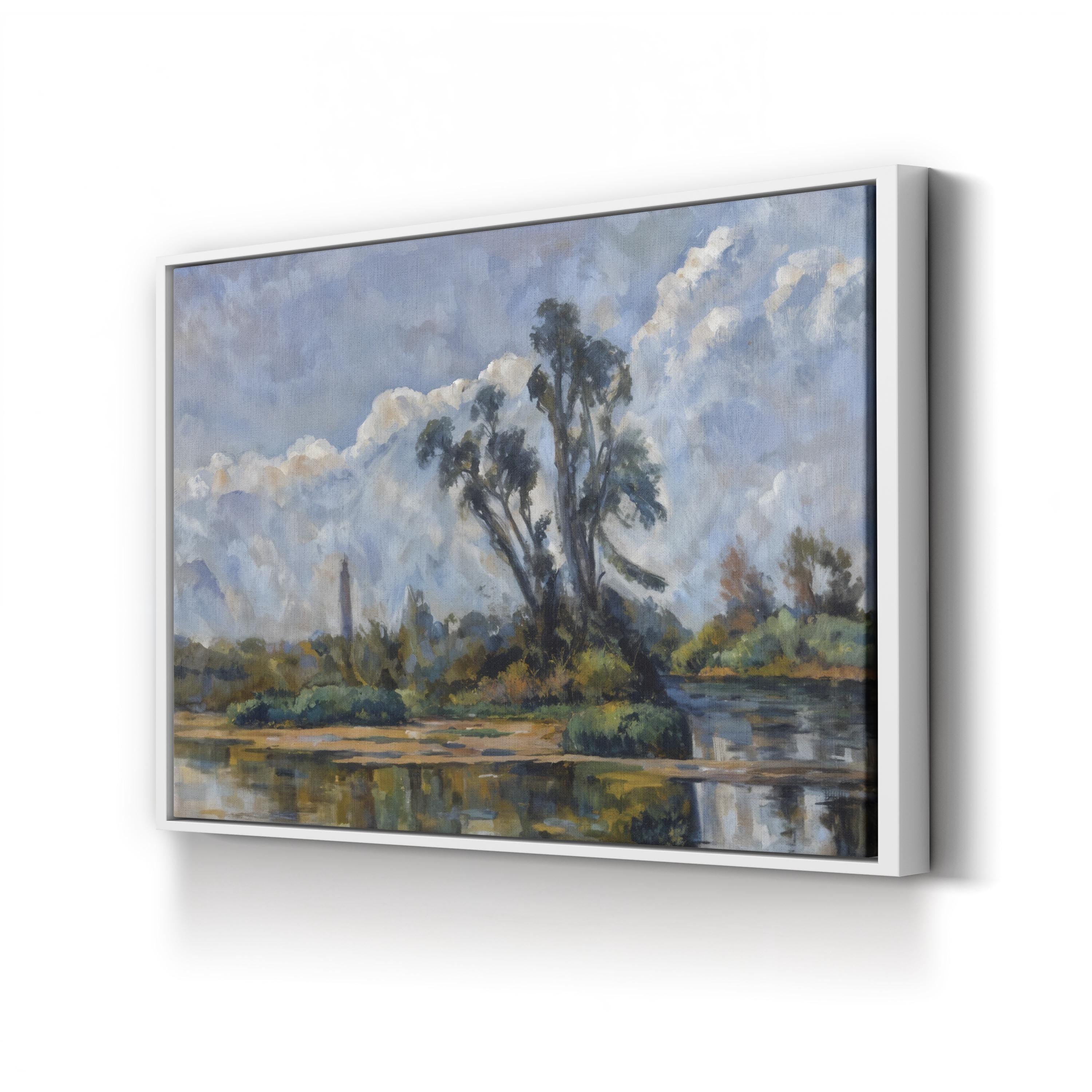 La Rivière Wall Art by Paul Cézanne – Post-Impressionist French River Landscape Canvas Print