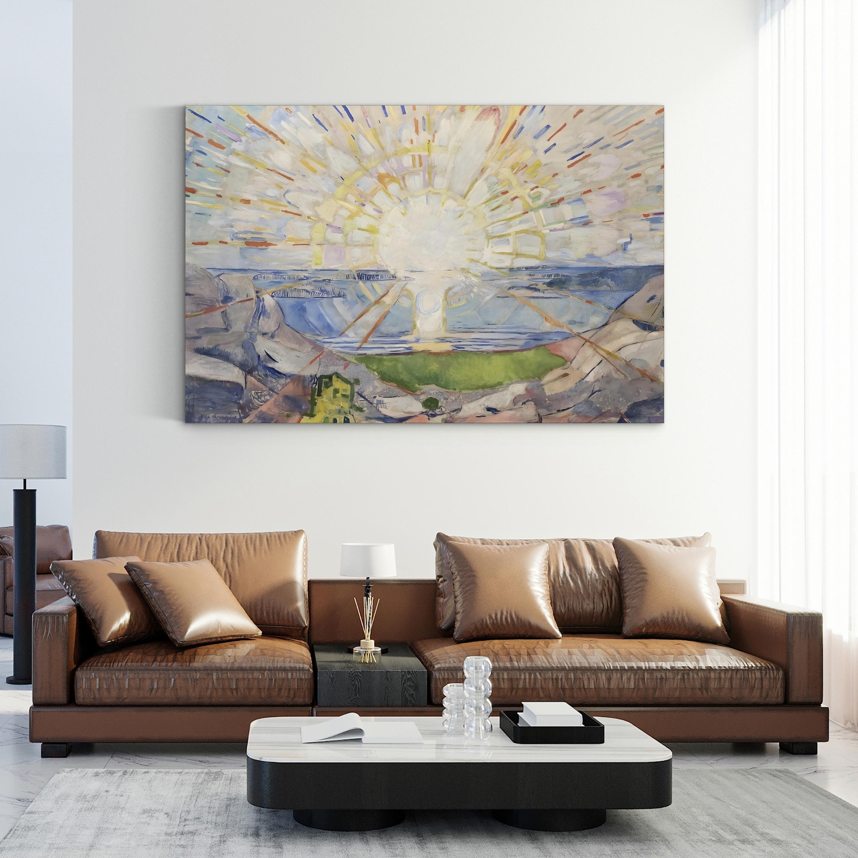 Munch Colorful Landscapes IV – Edvard Munch Wall Art | Expressionist Abstract Canvas Print