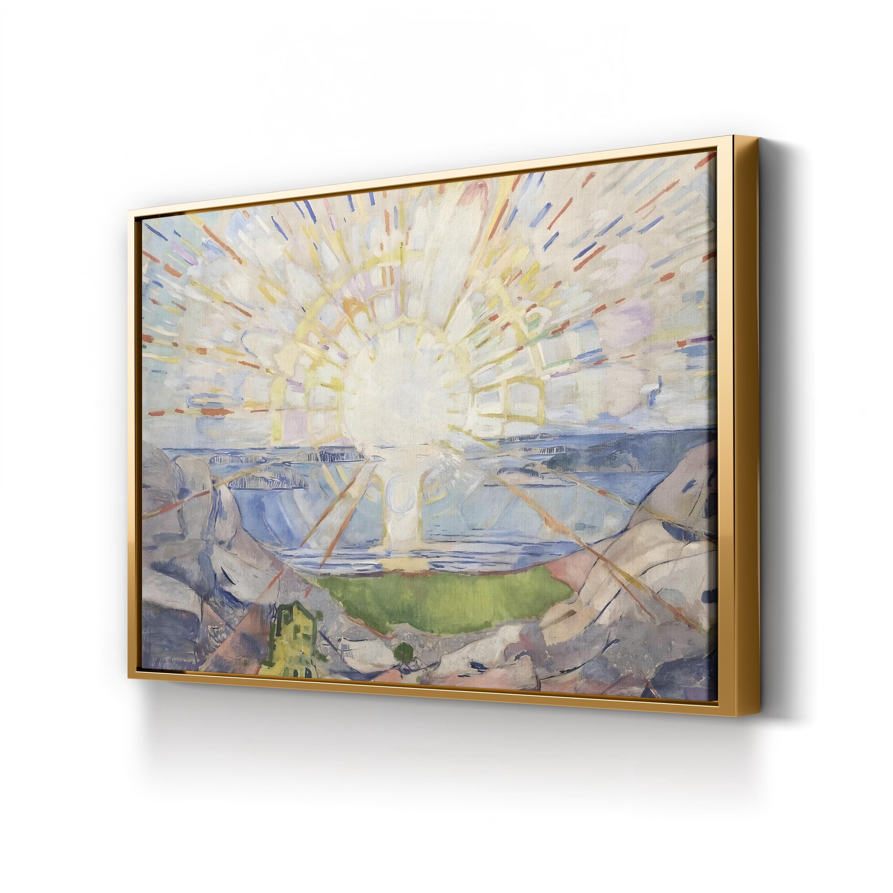Munch Colorful Landscapes IV – Edvard Munch Wall Art | Expressionist Abstract Canvas Print