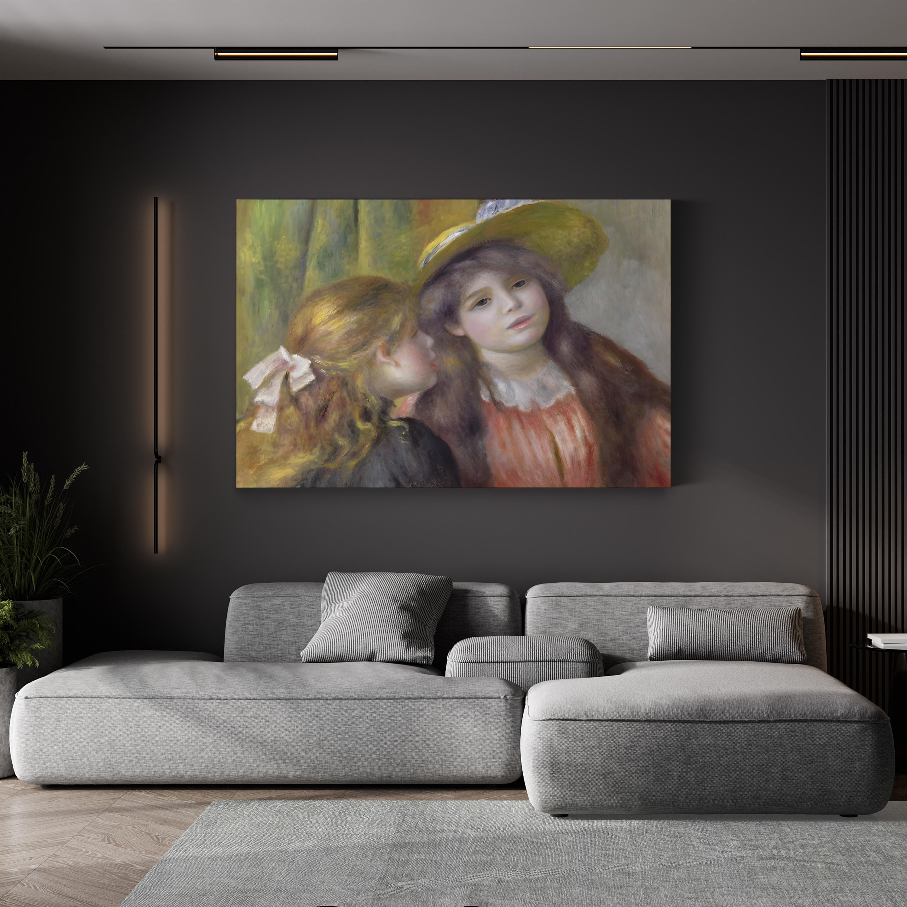Portrait of Two Girls – Pierre-Auguste Renoir Wall Art | Impressionist Canvas Print