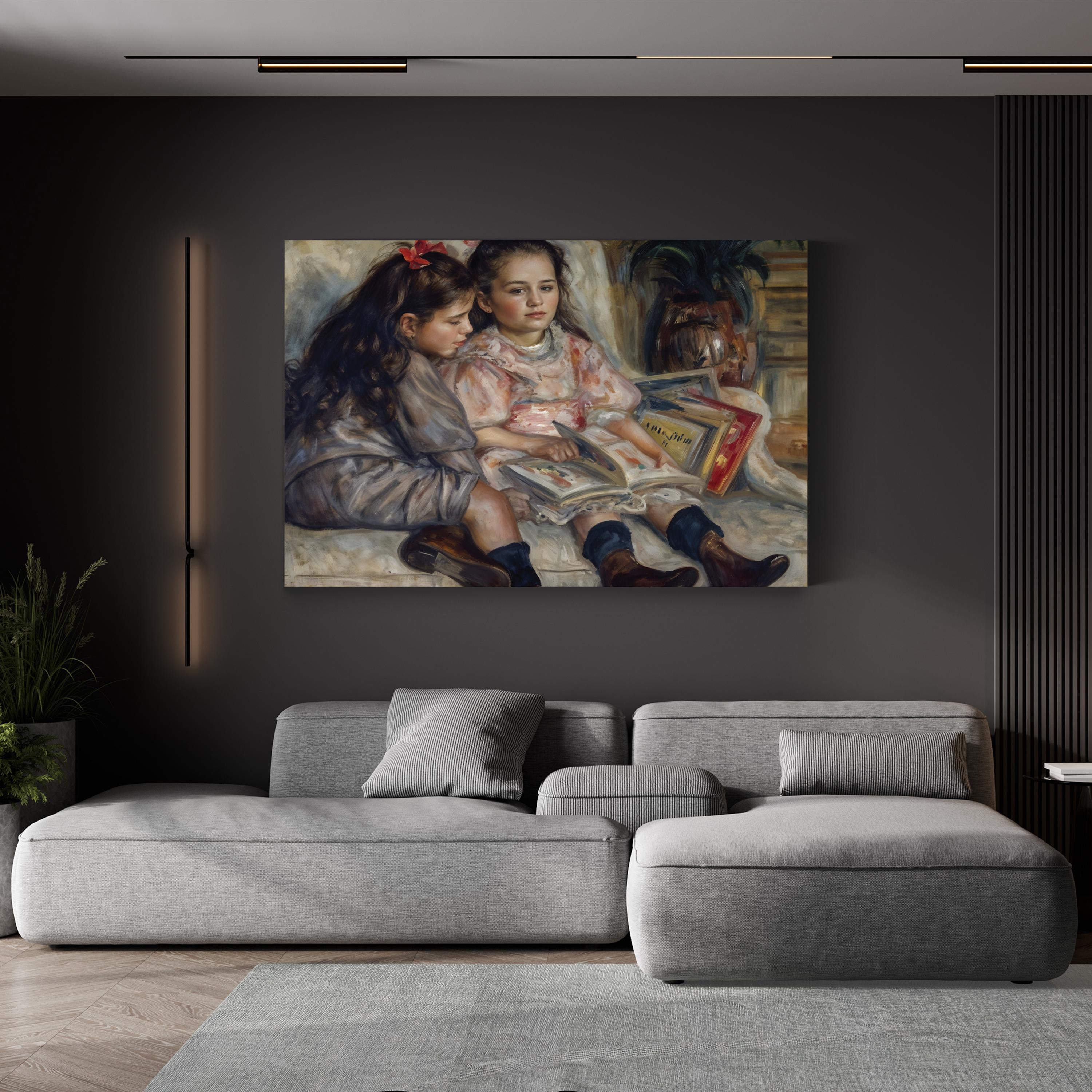 Portraits of Children 1895 – Pierre-Auguste Renoir Wall Art | Impressionist Canvas Print