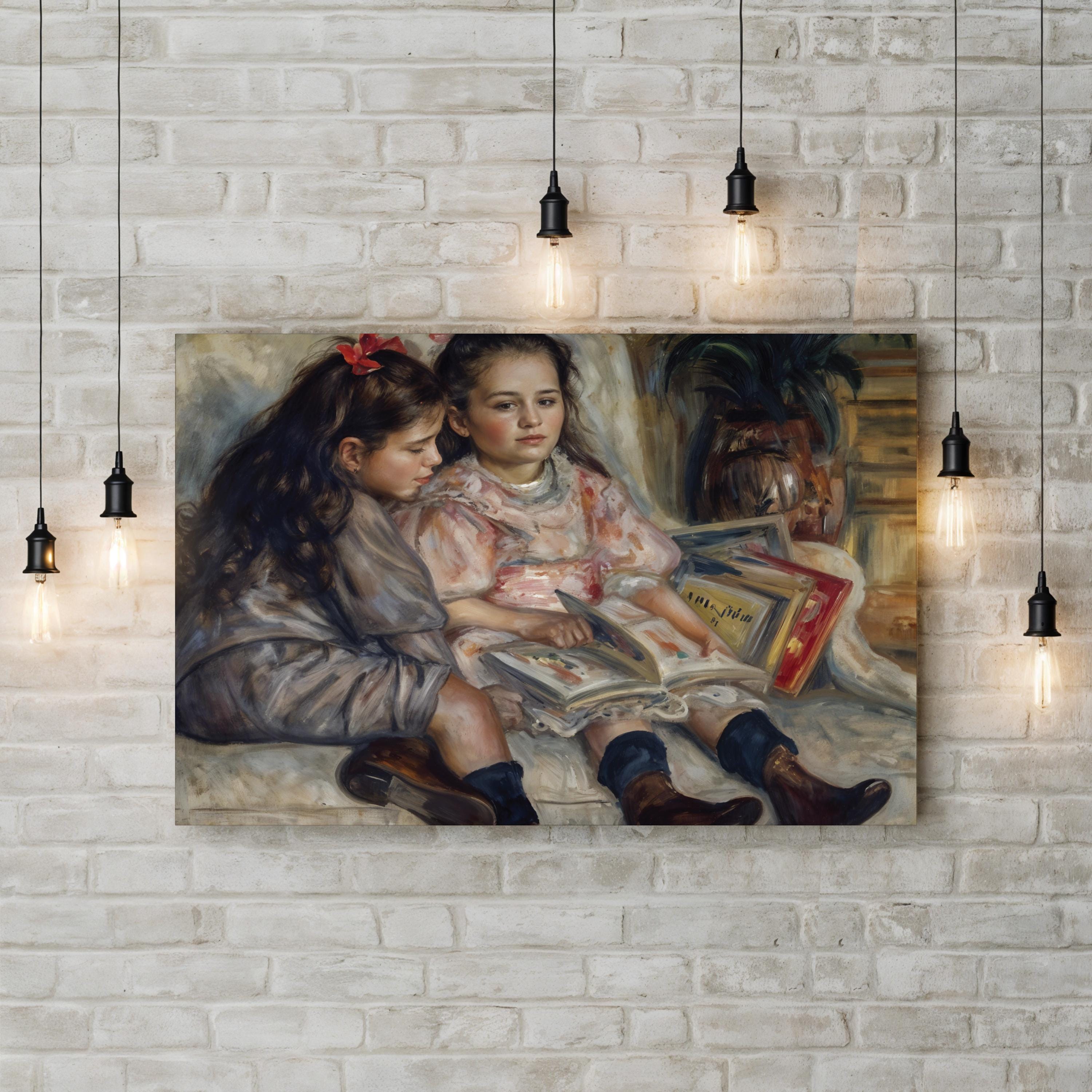 Portraits of Children 1895 – Pierre-Auguste Renoir Wall Art | Impressionist Canvas Print