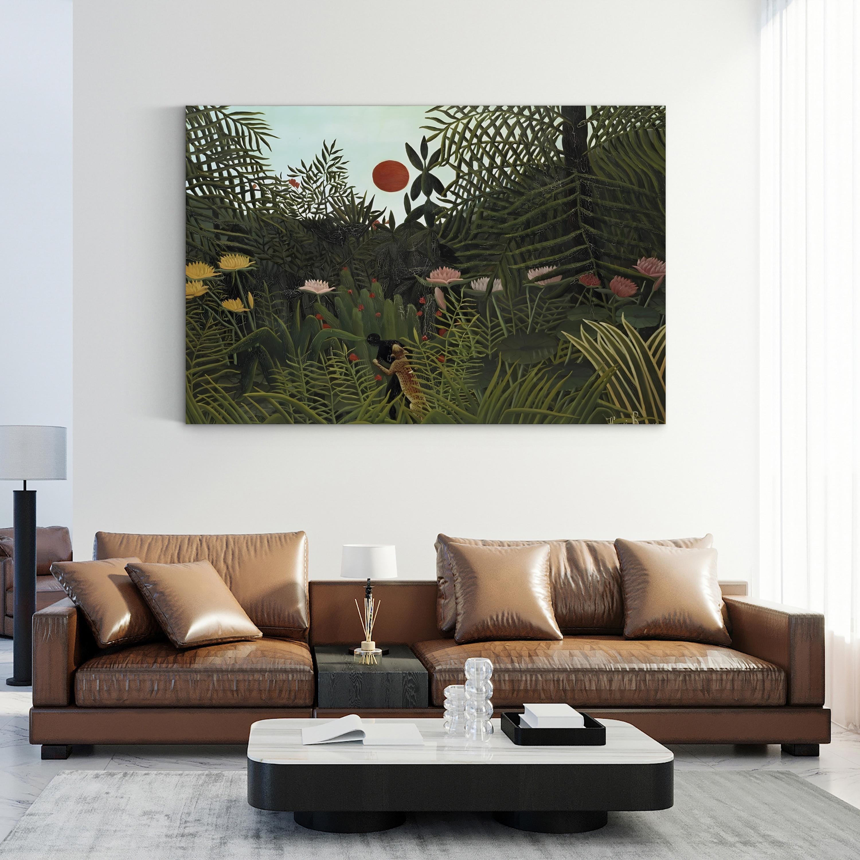 Rousseau’s Tropical Naïve Landscape Jungle VI Wall Art by Henri Rousseau