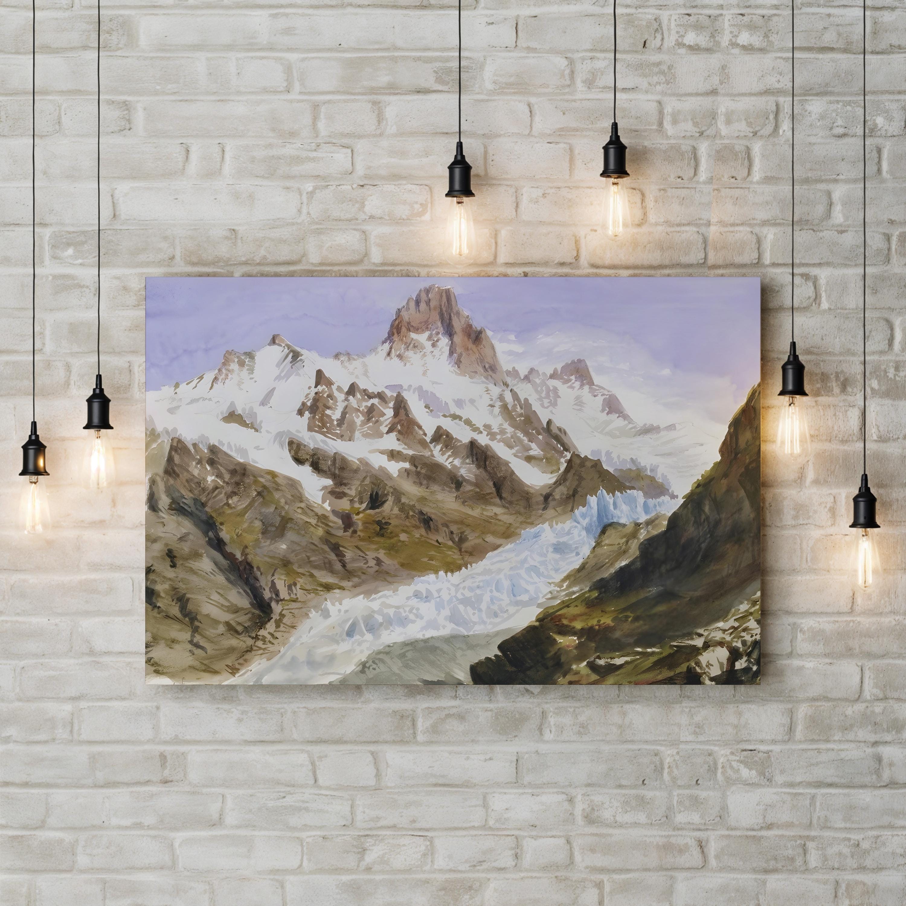 Sargent Mountainous Landscapes Wall Art by John Singer Sargent – Classical Mountain Landscape Canvas