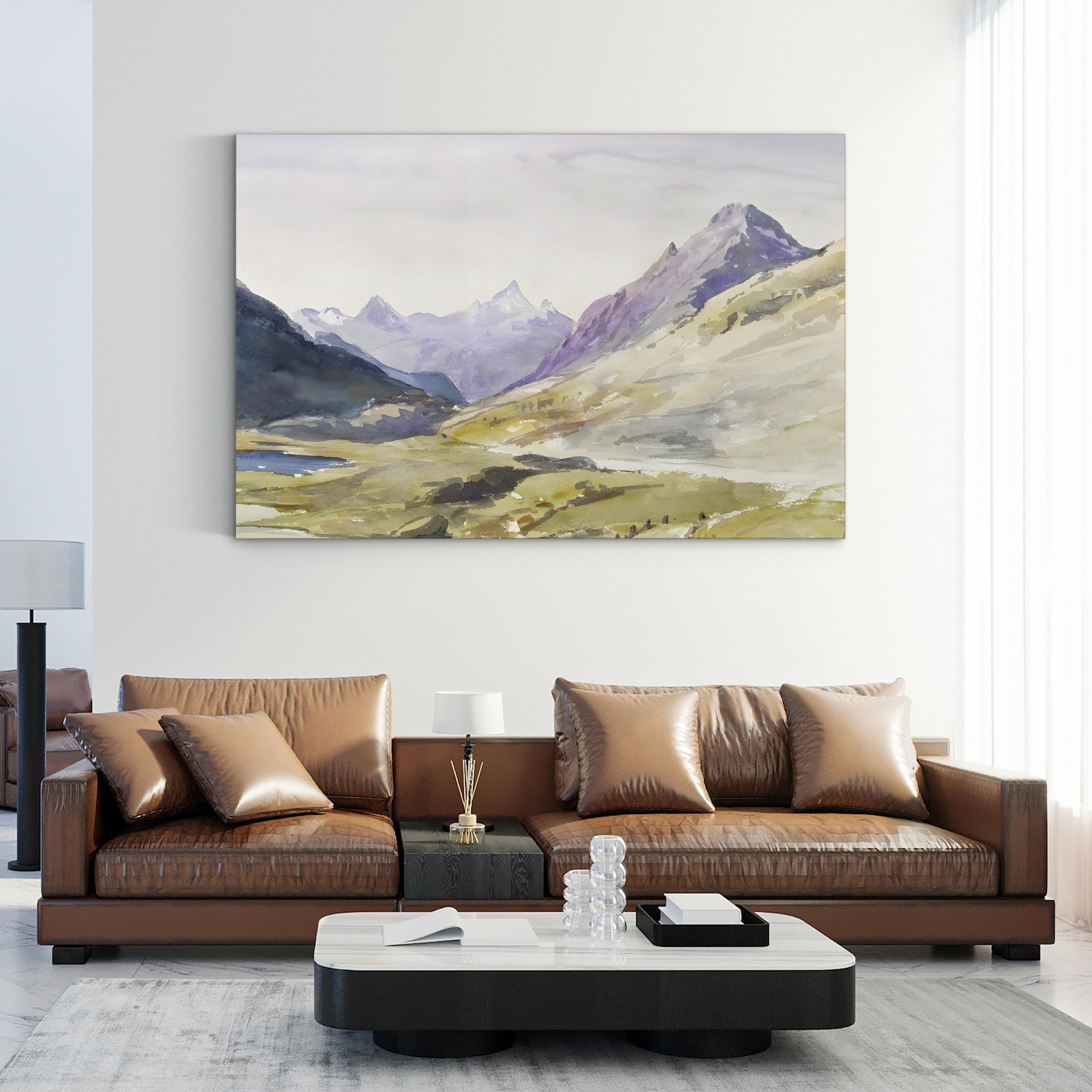 Sargent Mountainous Landscapes Wall Art by John Singer Sargent – Classical Mountain Landscape Canvas