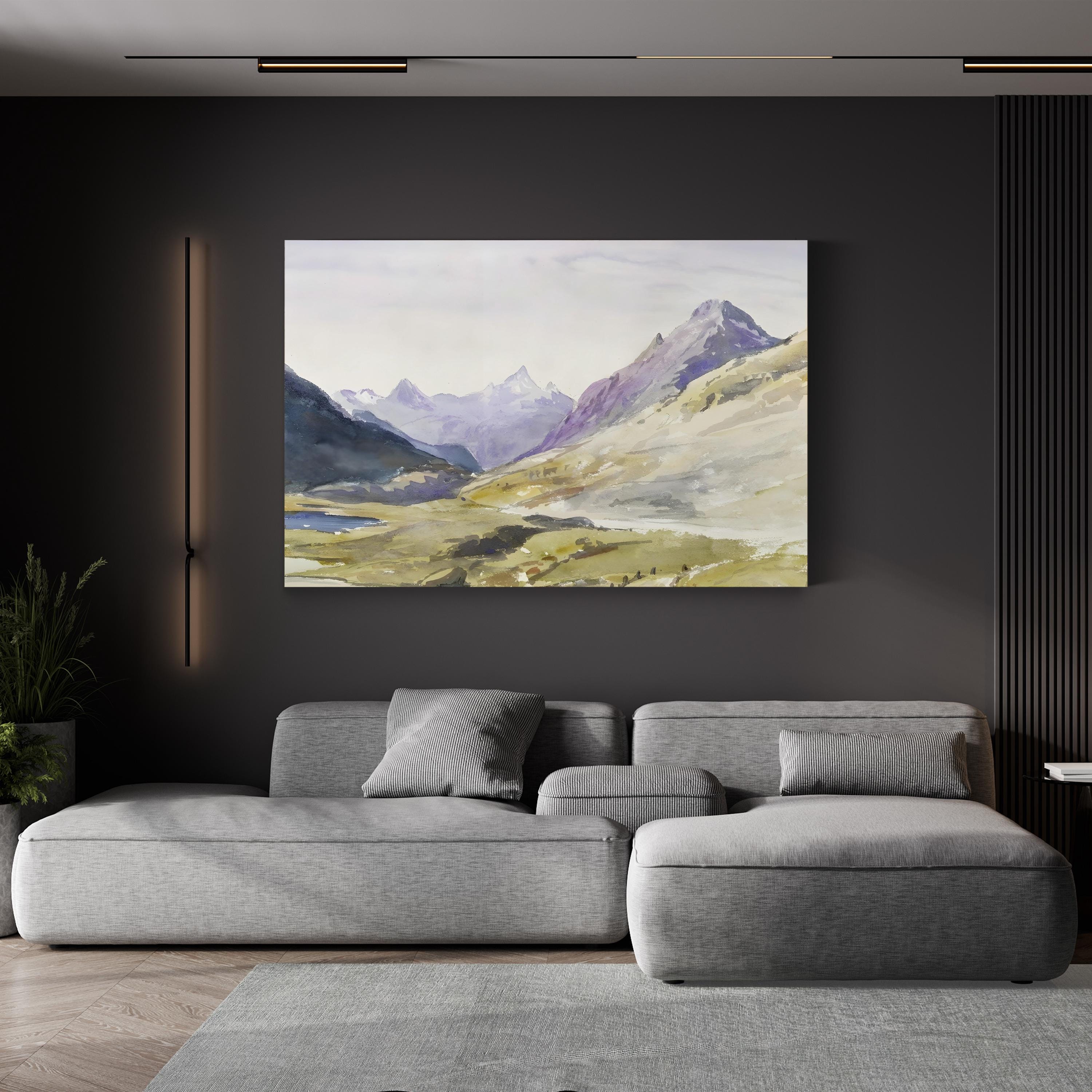 Sargent Mountainous Landscapes Wall Art by John Singer Sargent – Classical Mountain Landscape Canvas