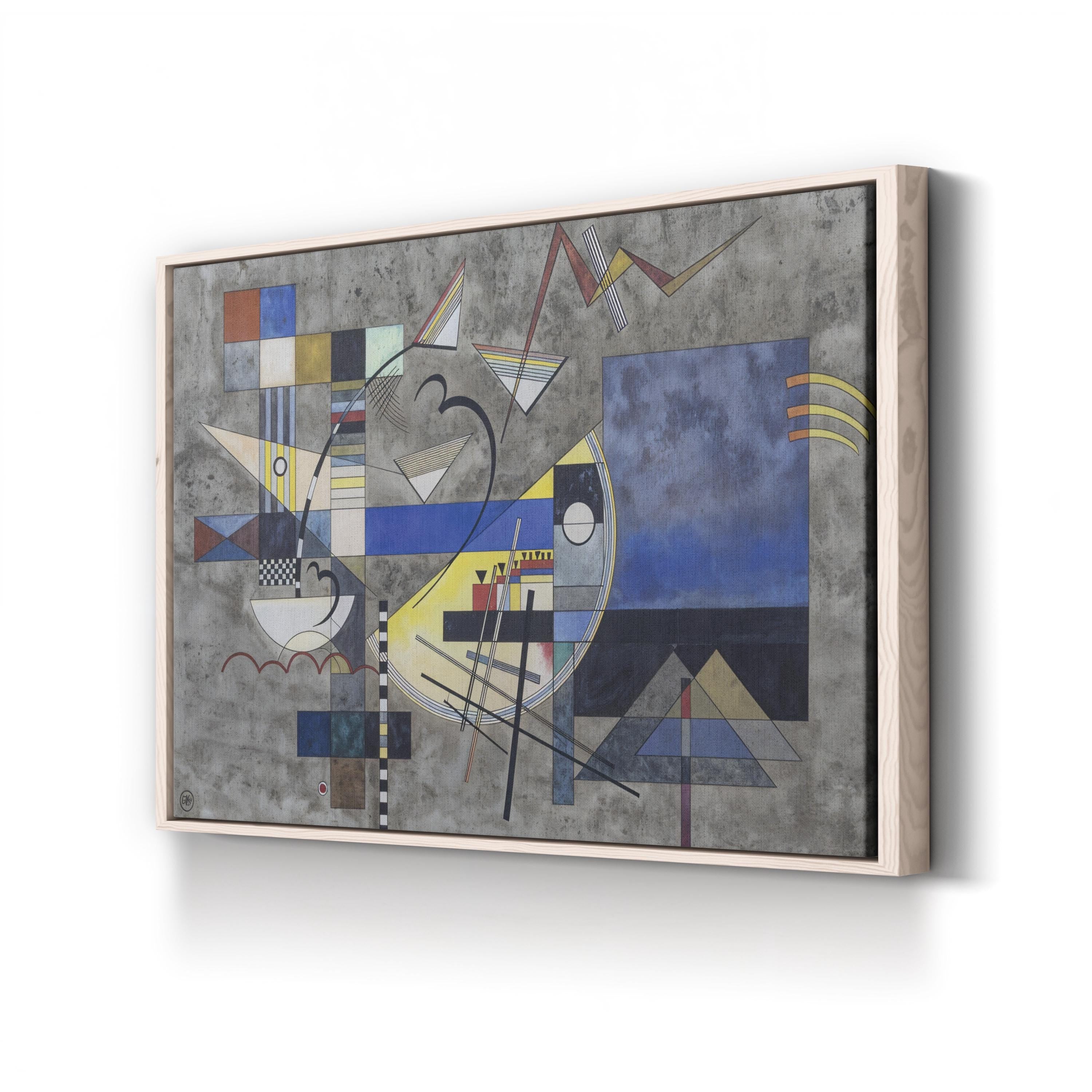 Solid III, 1925 Geometric Abstract Canvas Print – Wassily Kandinsky Bauhaus Modern Art