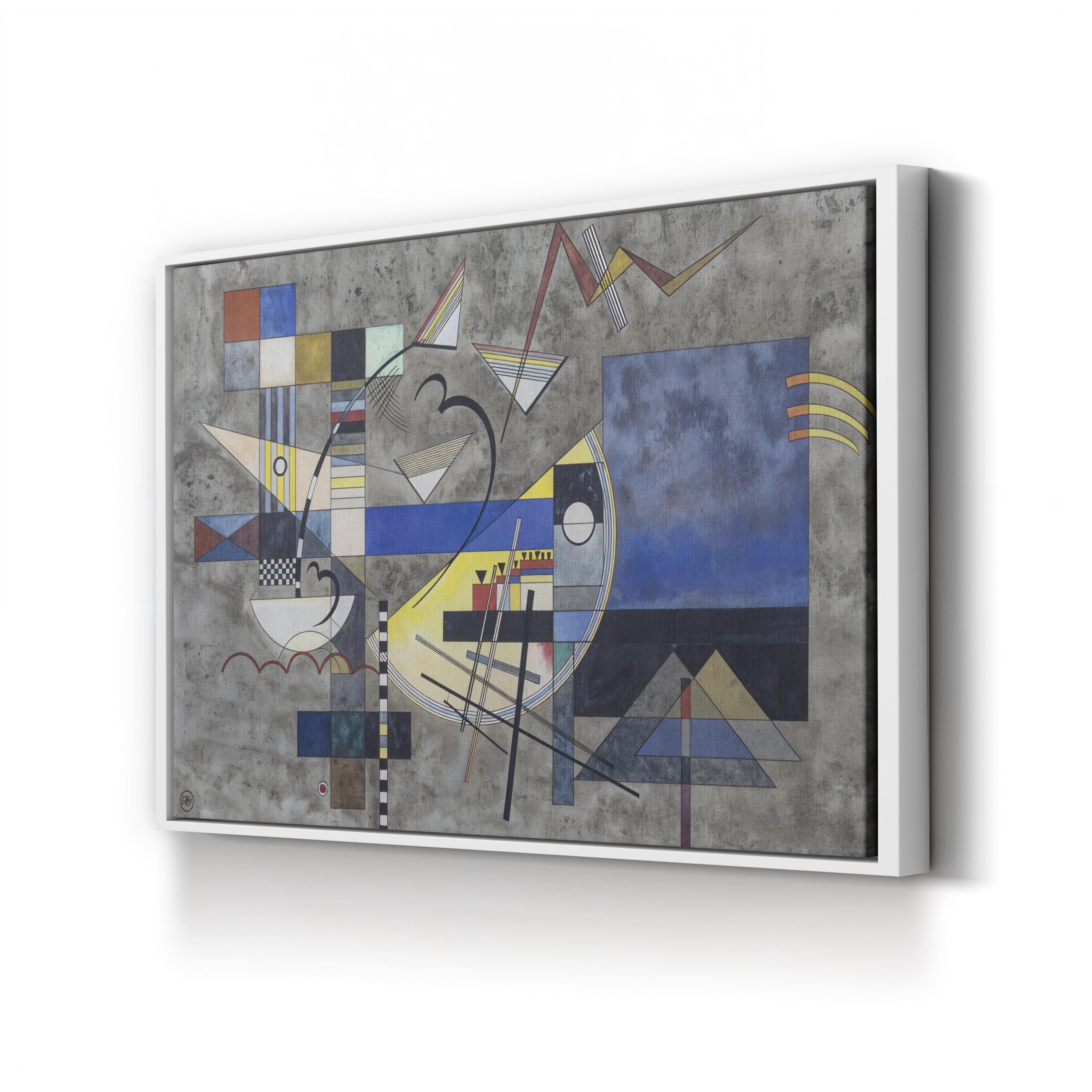 Solid III, 1925 Geometric Abstract Canvas Print – Wassily Kandinsky Bauhaus Modern Art