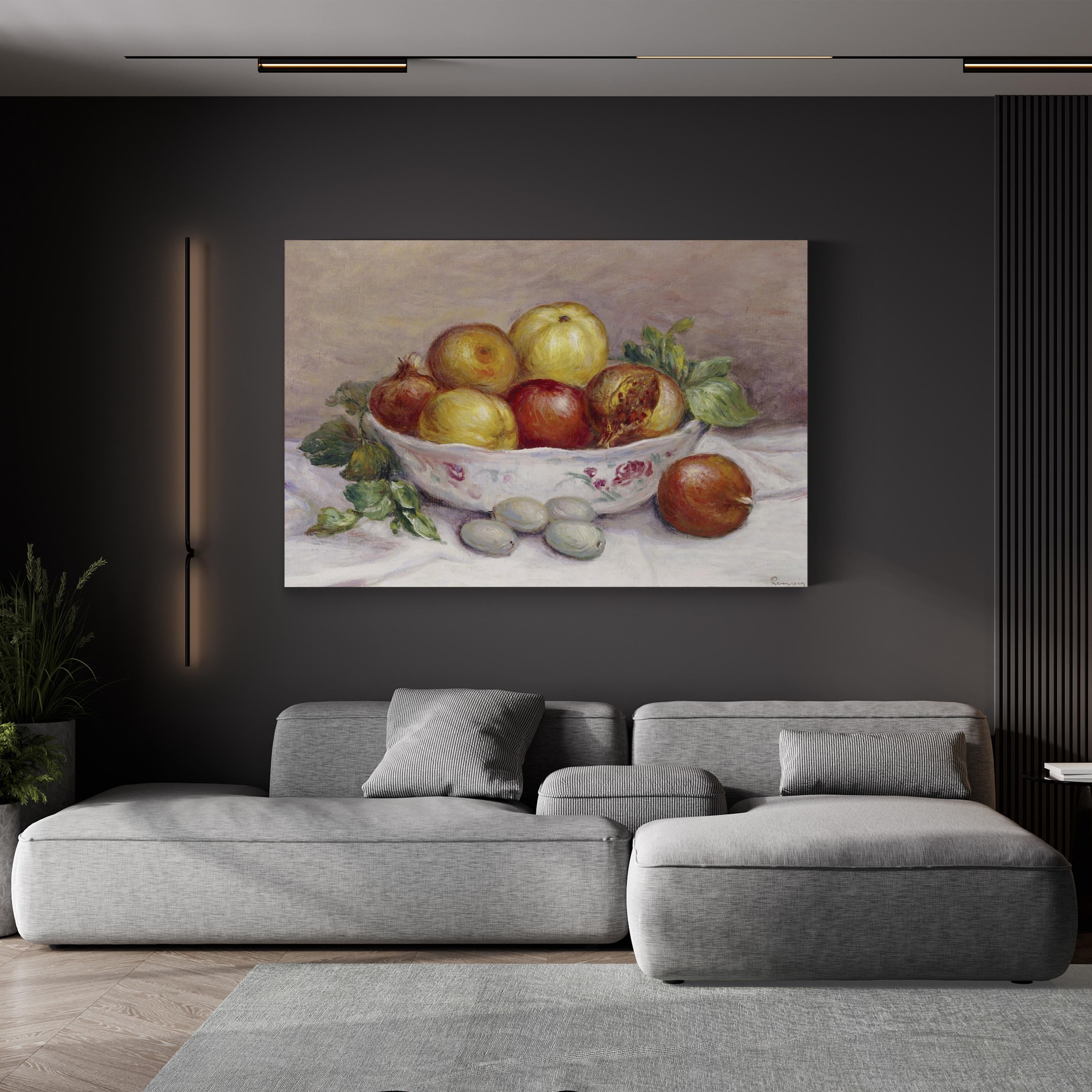Still Life With a Pomegranate Wall Art – Vintage Still Life by Pierre-Auguste Renoir