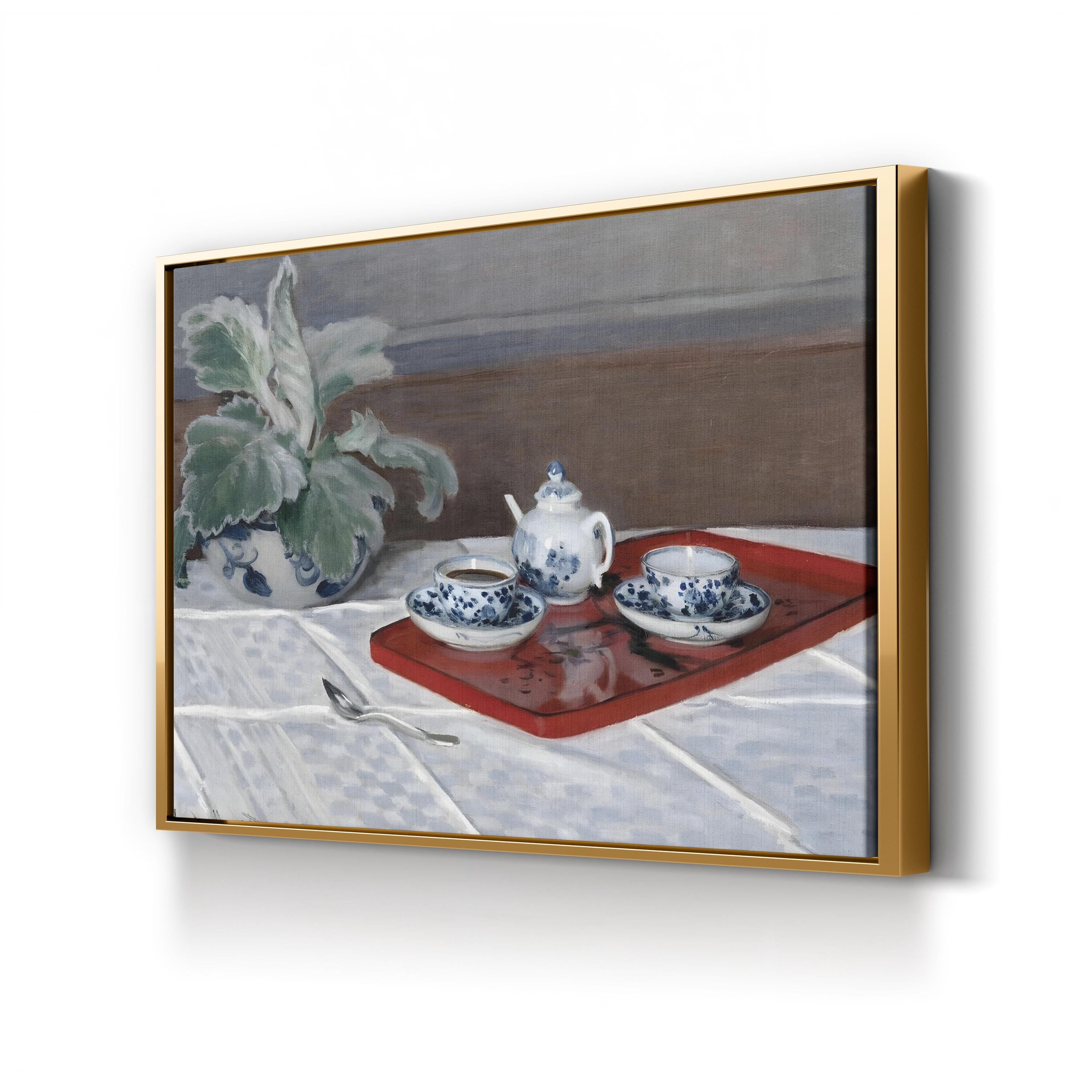 Still Life, Tea Service (1872) Wall Art by Claude Monet | Impressionist Still Life Canvas Print