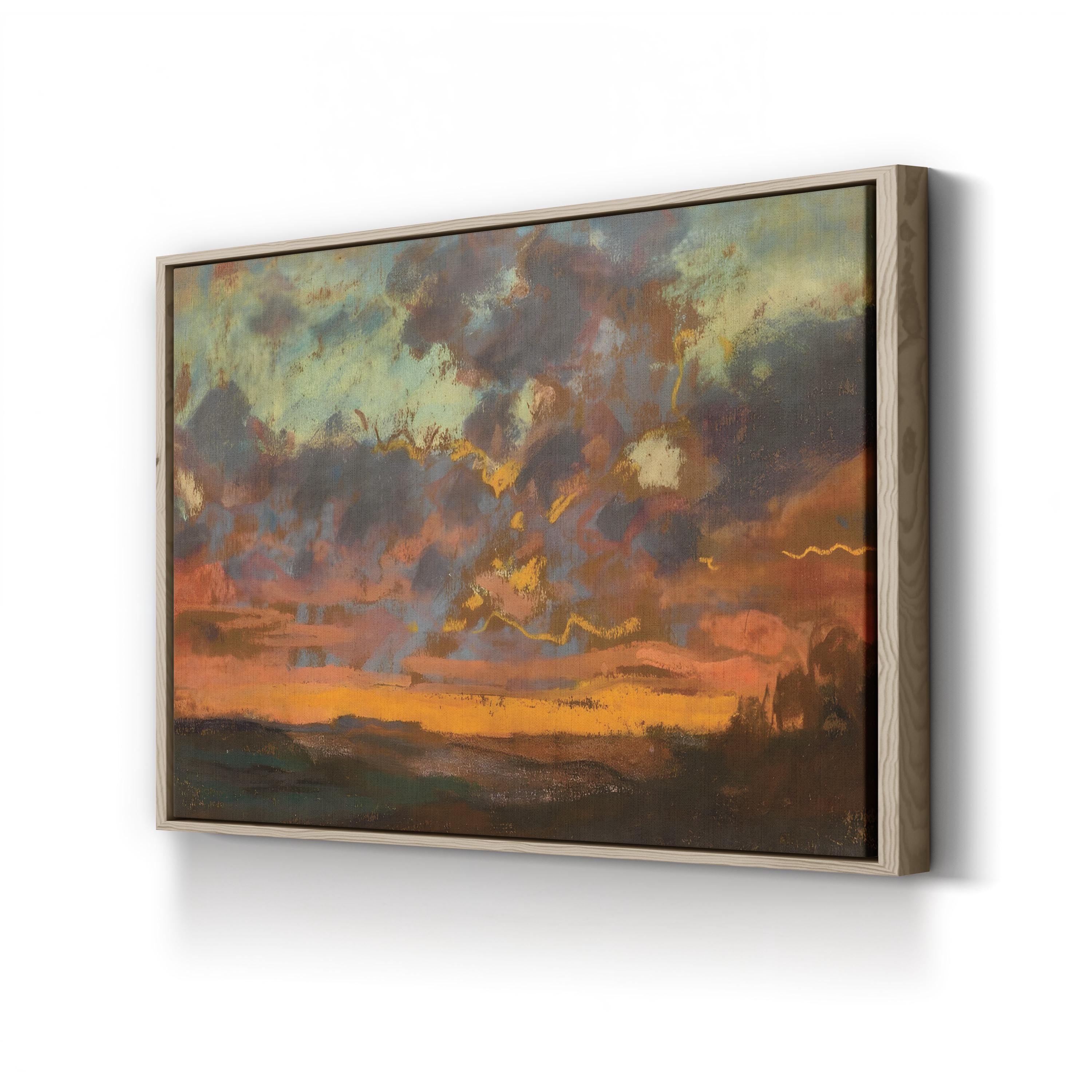 Sunset, 1868 Canvas Print – Claude Monet Impressionist Landscape Wall Art