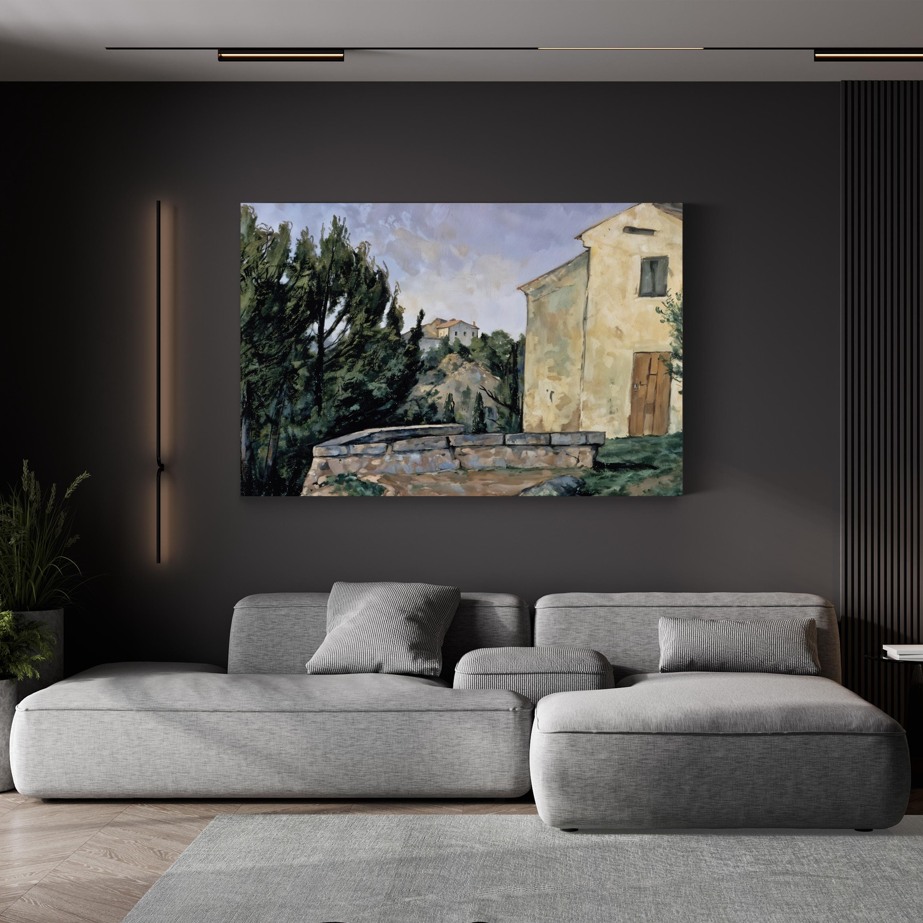 The Abandoned House at Tholonet – Paul Cézanne Wall Art | Provence Landscape Canvas Print