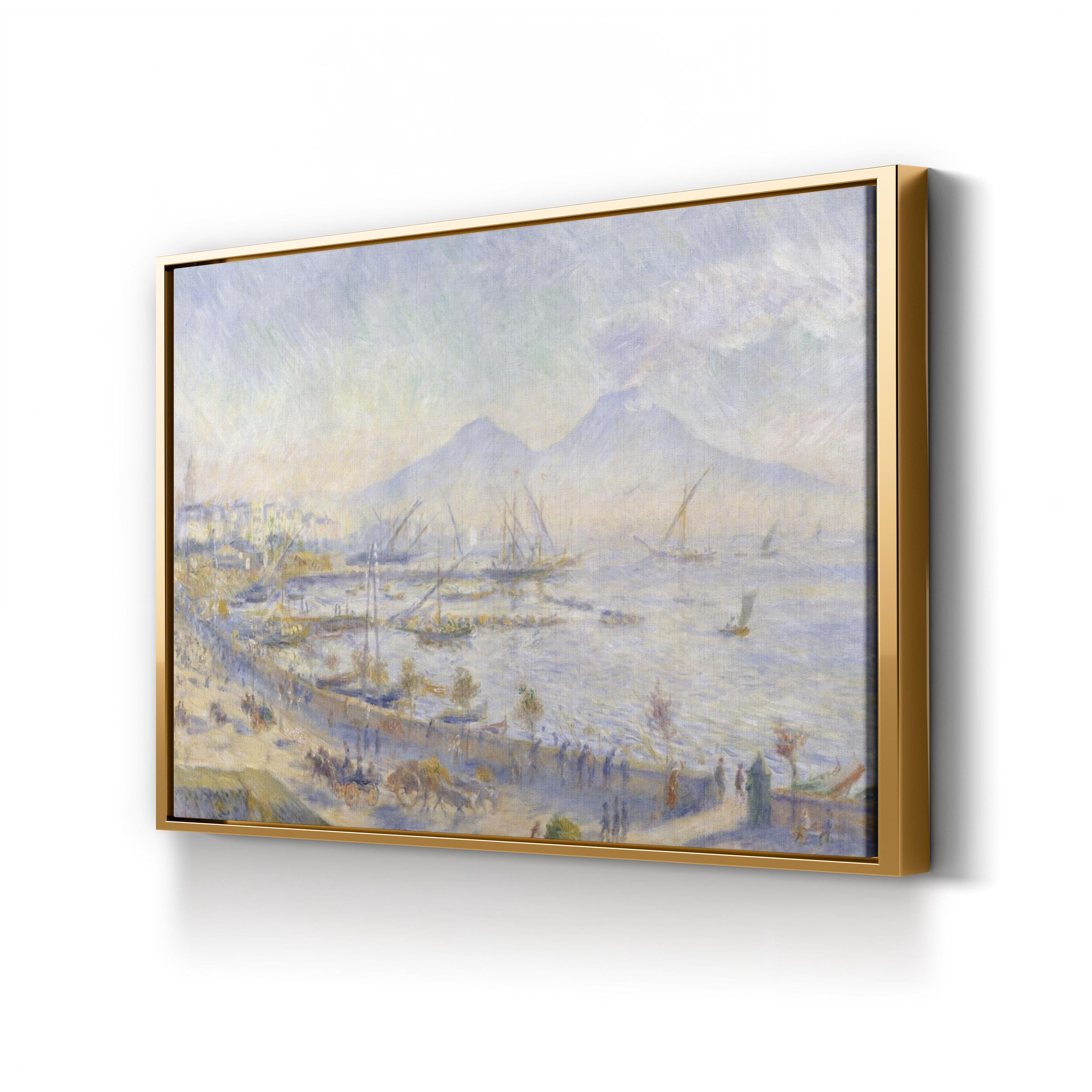 The Bay of Naples (1881) – Framed Impressionist Coastal Landscape Canvas Art by Pierre-Auguste Renoir
