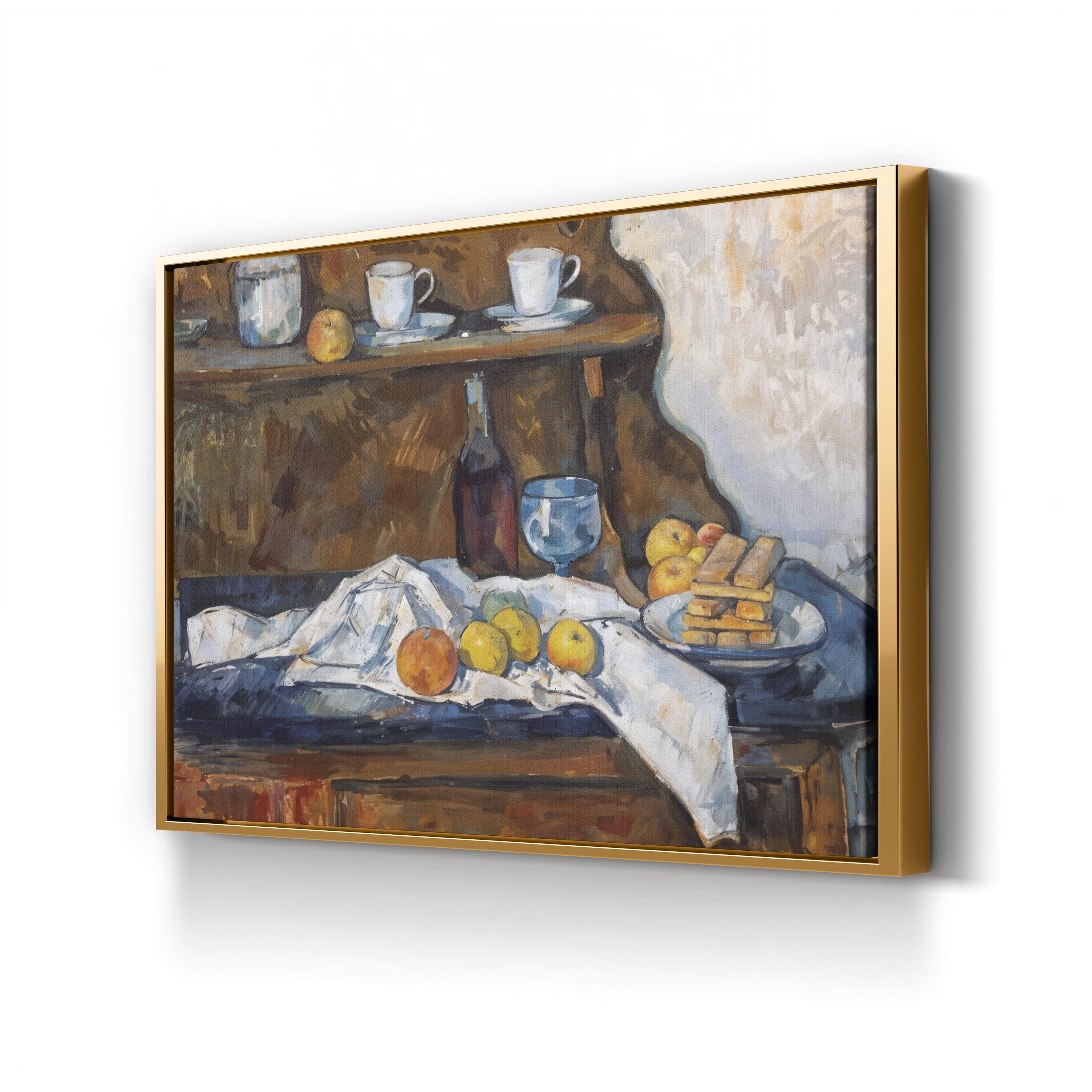 The Buffet, 1877 Wall Art by Paul Cezanne – Classical Post-Impressionist Still Life Canvas