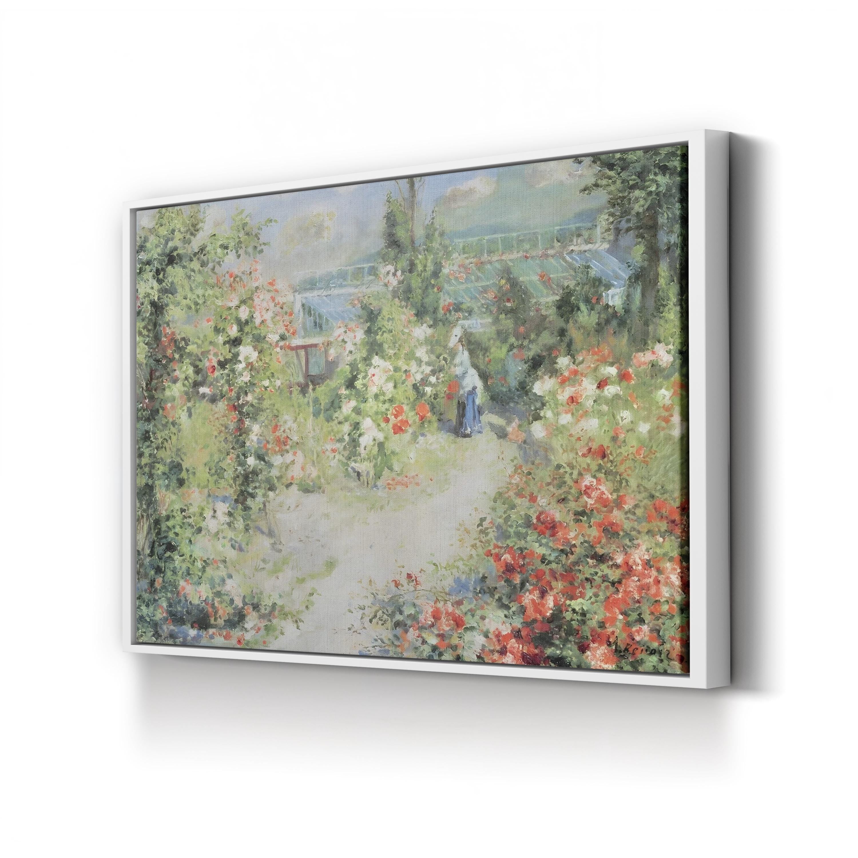 The Conservatory Wall Art by Pierre-Auguste Renoir | Impressionist Botanical Garden Canvas