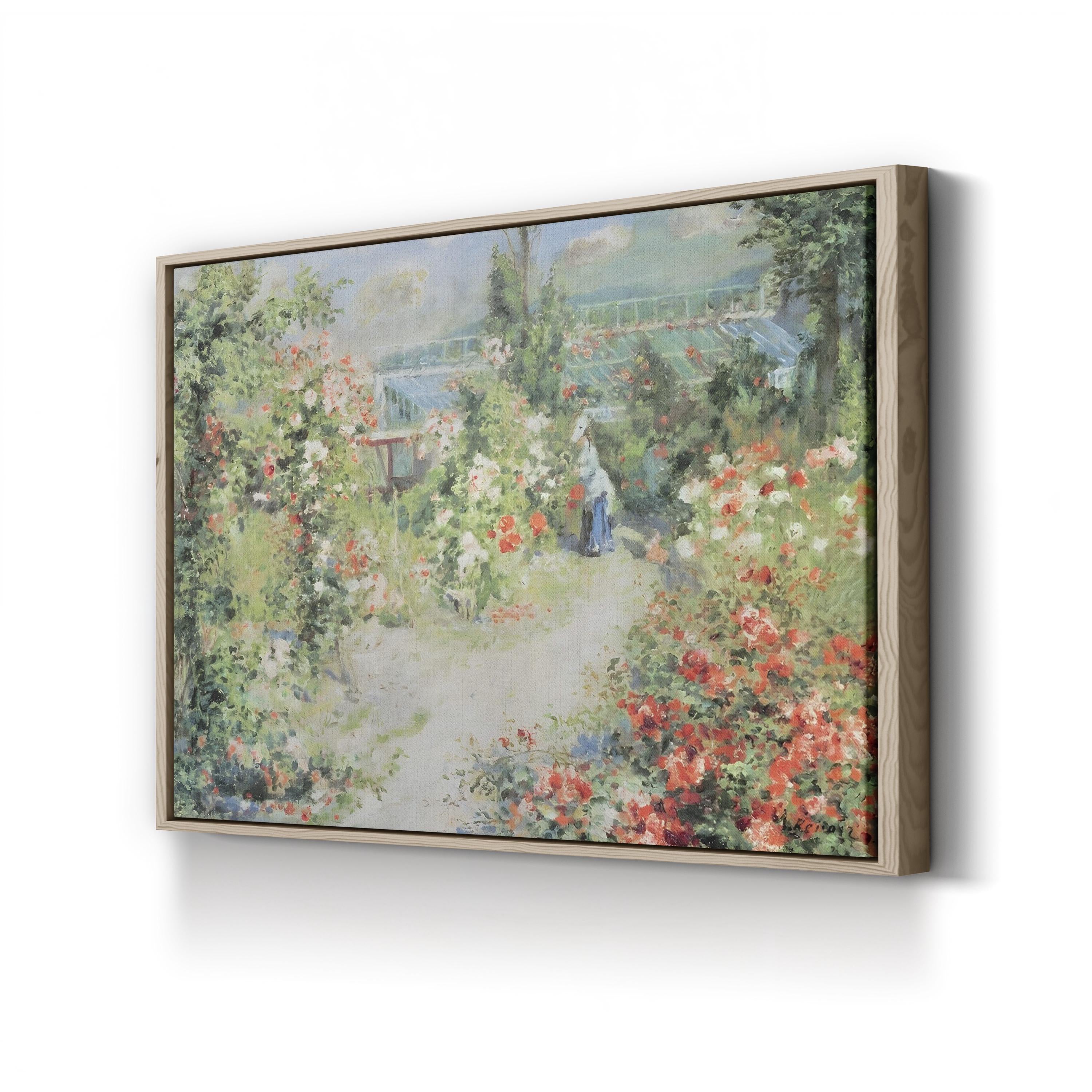 The Conservatory Wall Art by Pierre-Auguste Renoir | Impressionist Botanical Garden Canvas