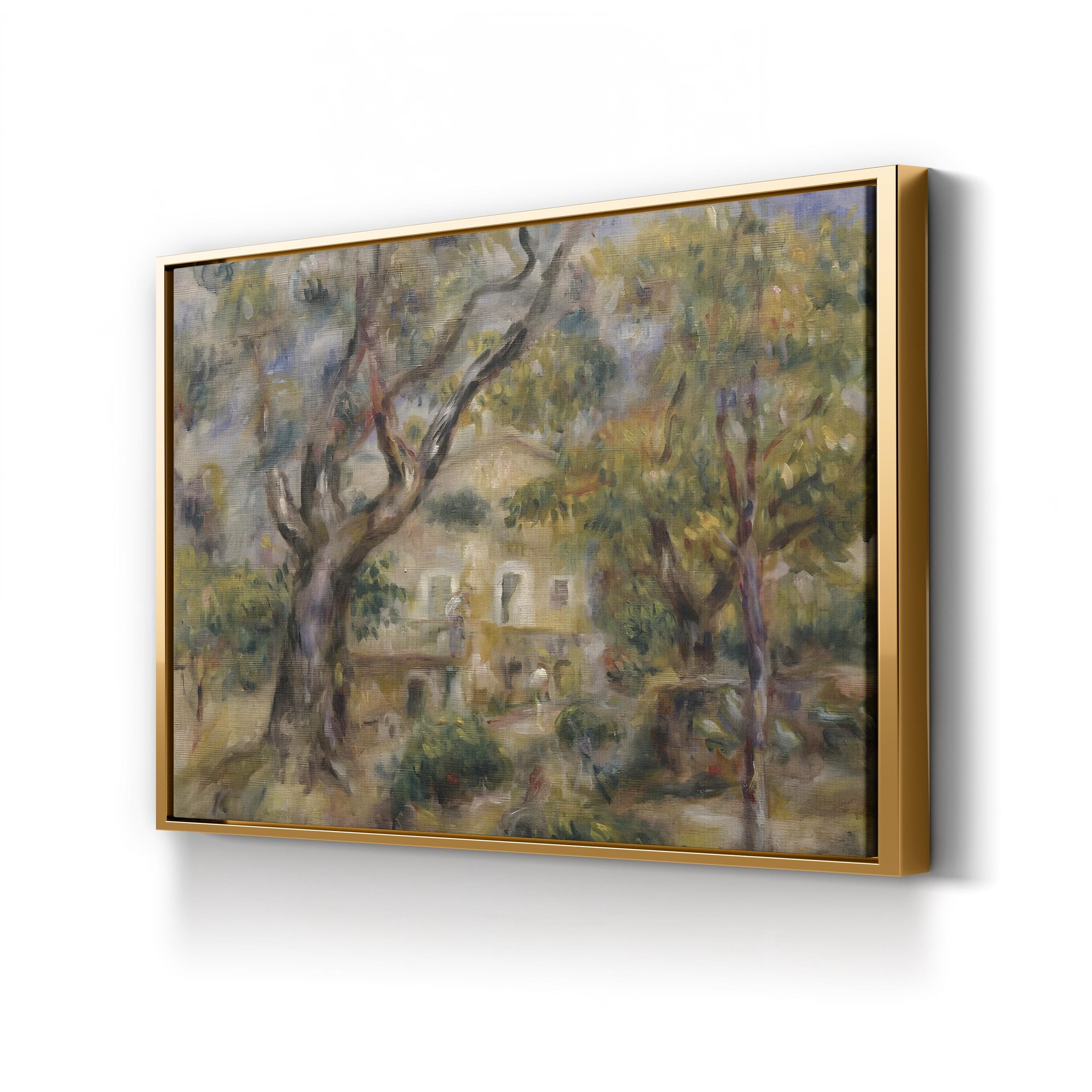 The Farm at Les Collettes, Cagnes – Pierre-Auguste Renoir Wall Art | Impressionist Landscape Canvas Print
