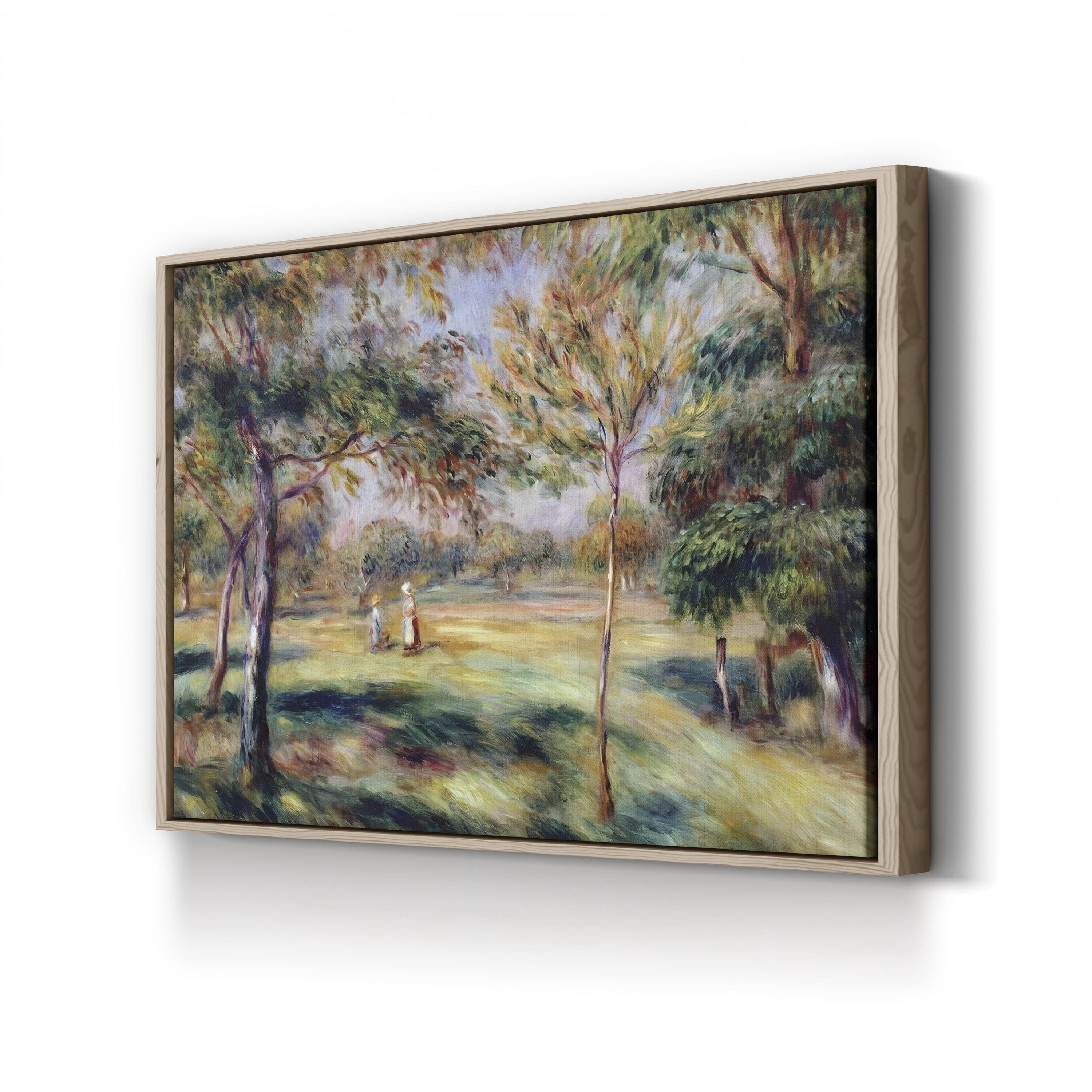 The Glade (1895) Canvas Print by Pierre-Auguste Renoir – Impressionist Woodland Landscape Wall Art