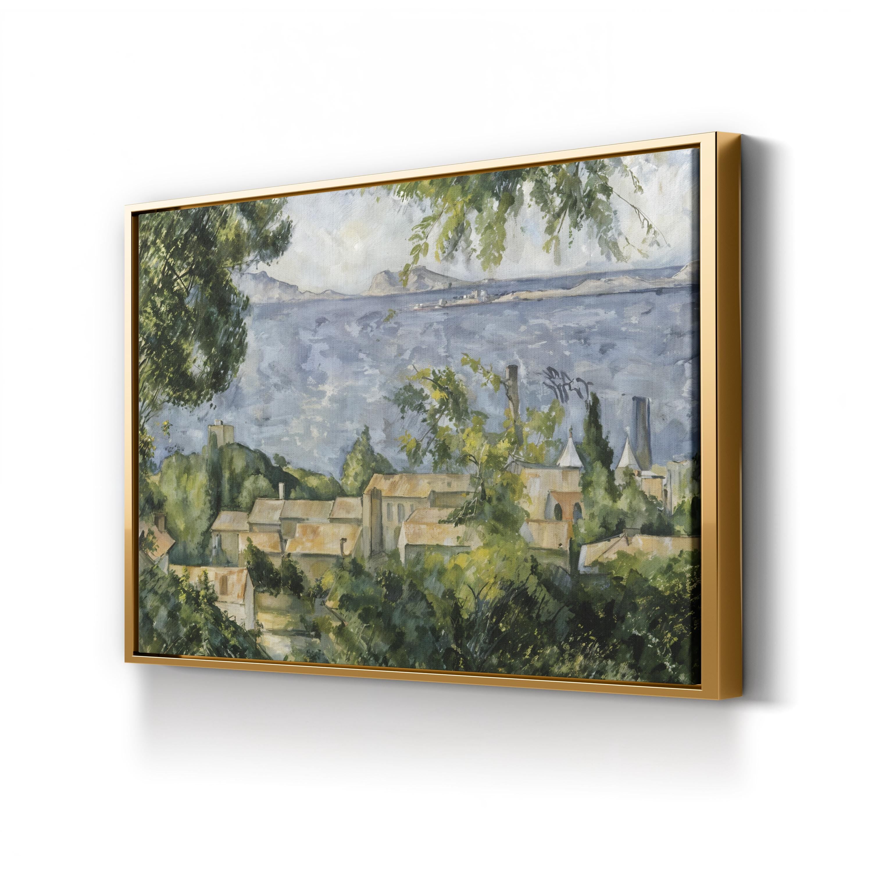 Rooftops of L’Estaque 1883 – Paul Cézanne Wall Art | Post-Impressionist Canvas Print