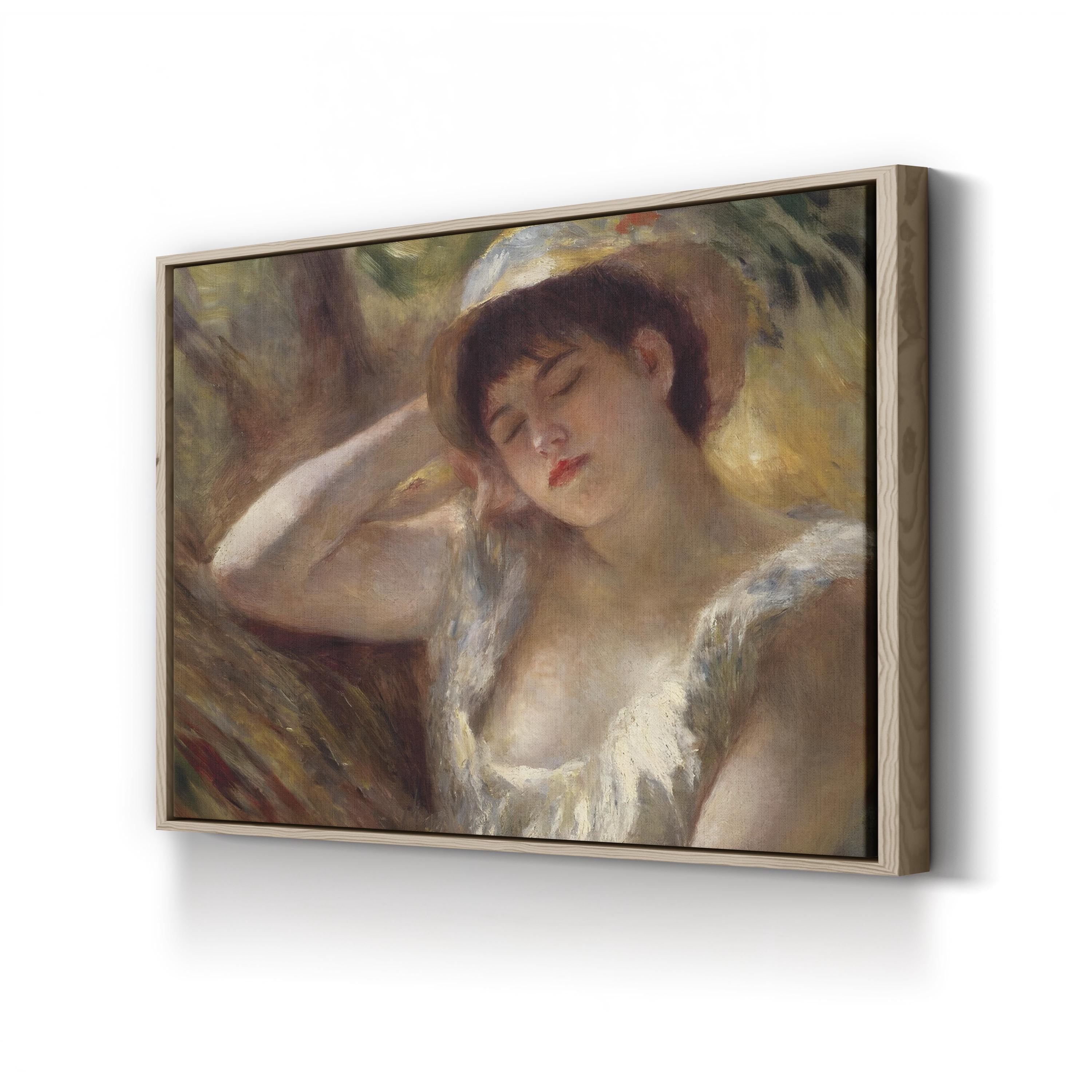 The Sleeper, 1880 Vintage Canvas Print – Pierre-Auguste Renoir Woman Portrait