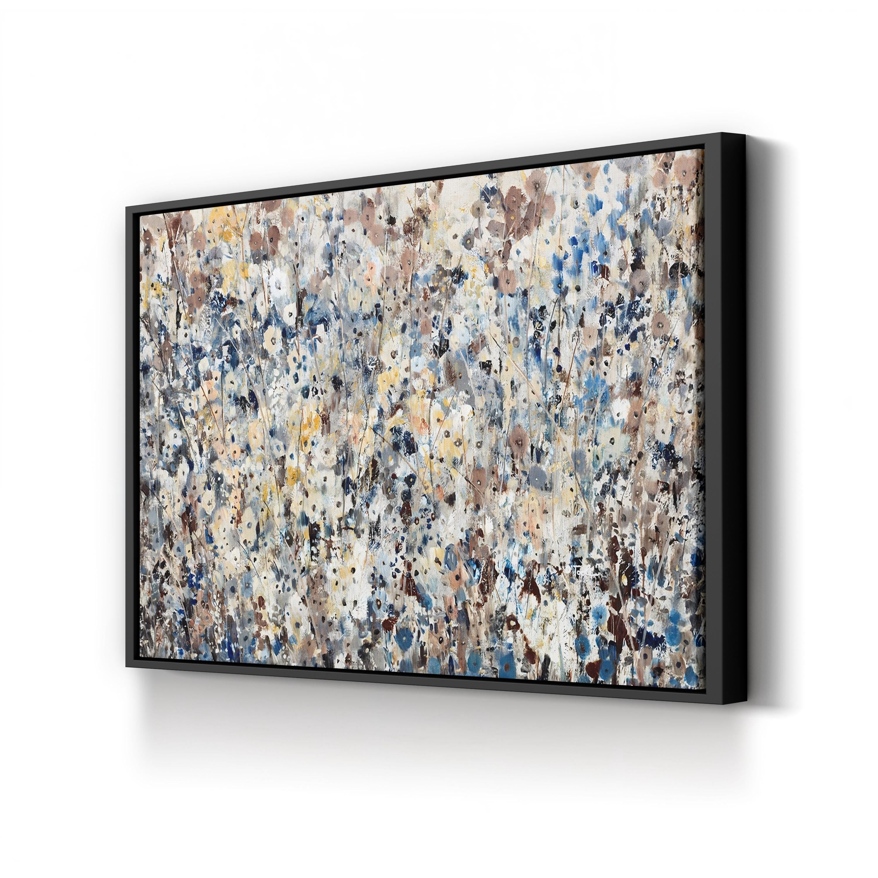 Spring Wildflower Bloom – Period Illustration Wall Art | Painterly Floral Canvas Print