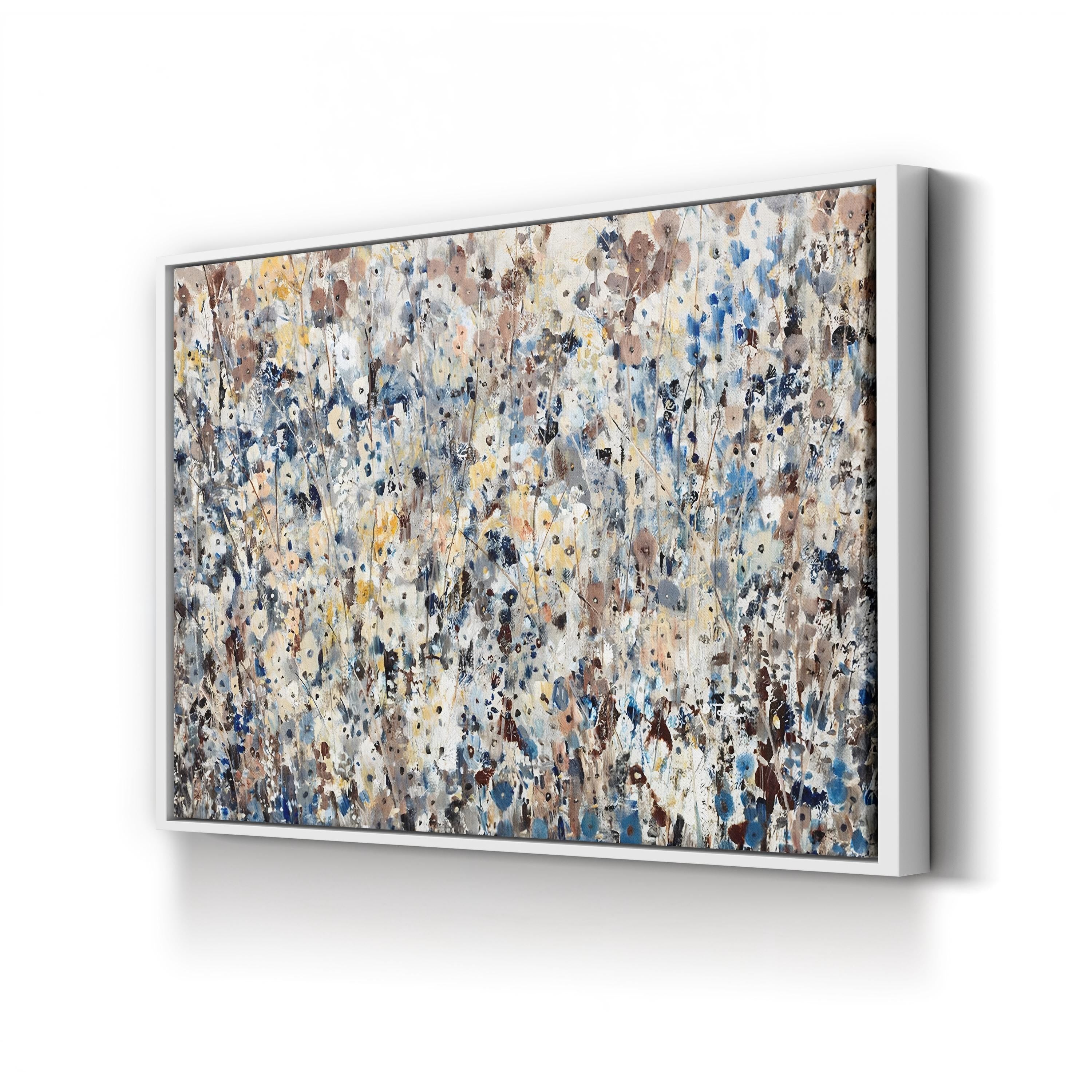Spring Wildflower Bloom – Period Illustration Wall Art | Painterly Floral Canvas Print