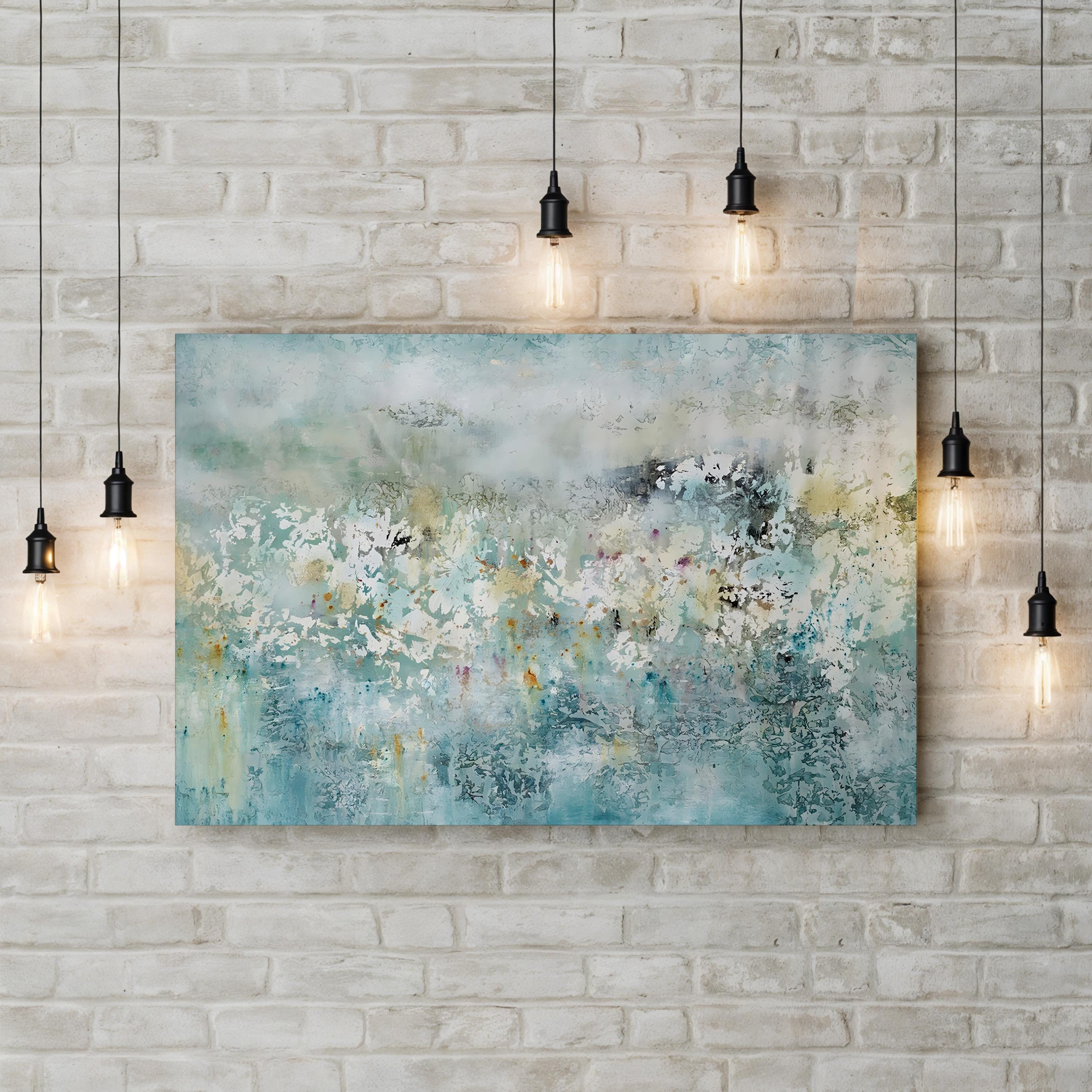 Across the Sound | Contemporary Abstract Coastal Landscape Wall Art by Alexys Henry