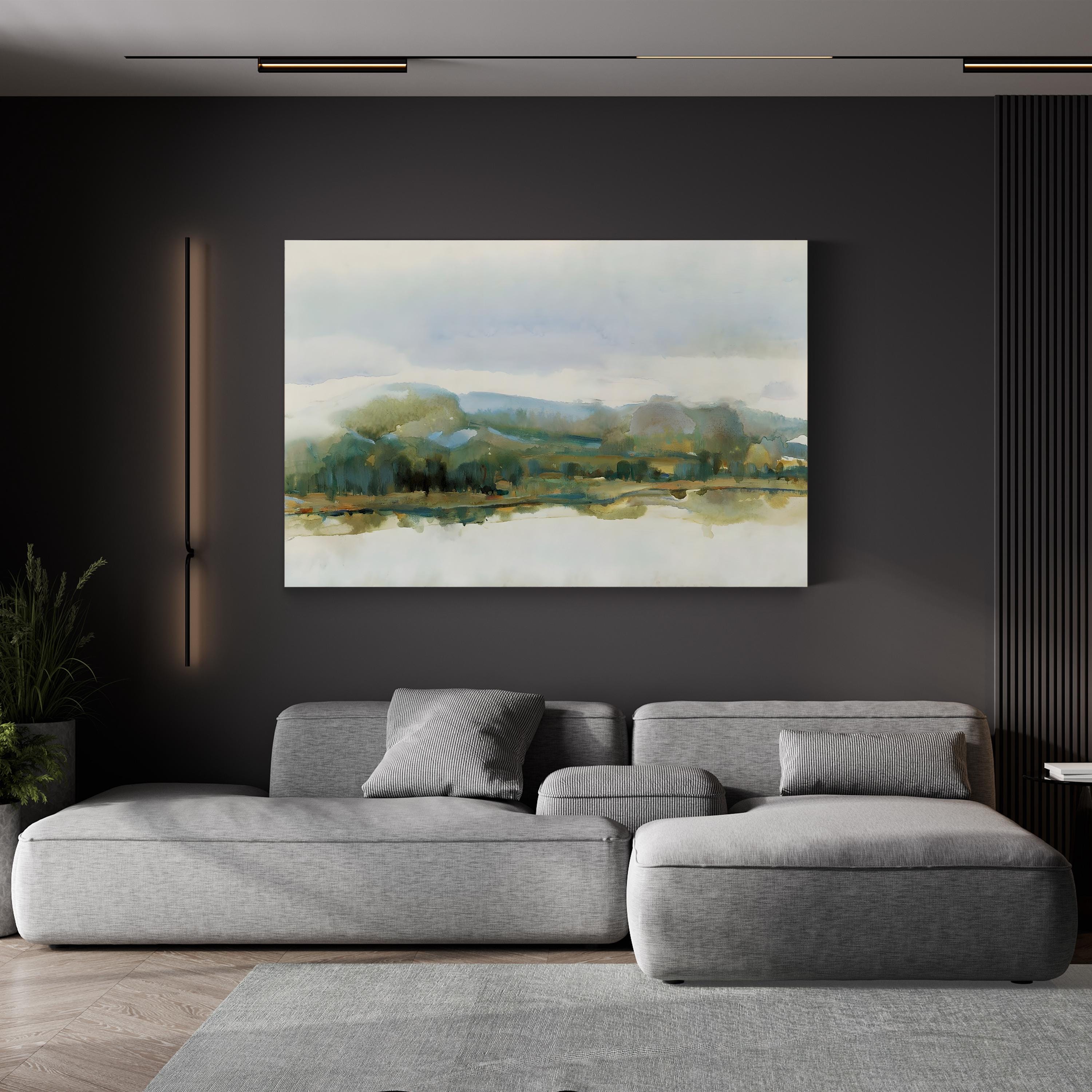 Afternoon Quiet I Wall Art by Tim O’Toole – Contemporary Pastel Landscape Canvas