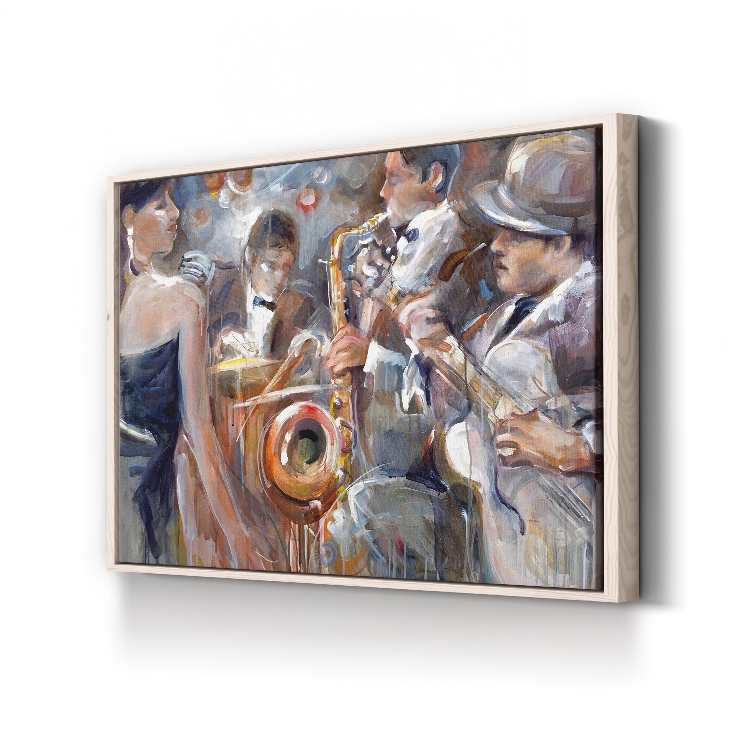 All About Jazz I by Marysia Burr | Contemporary Jazz Music Performance Wall Art