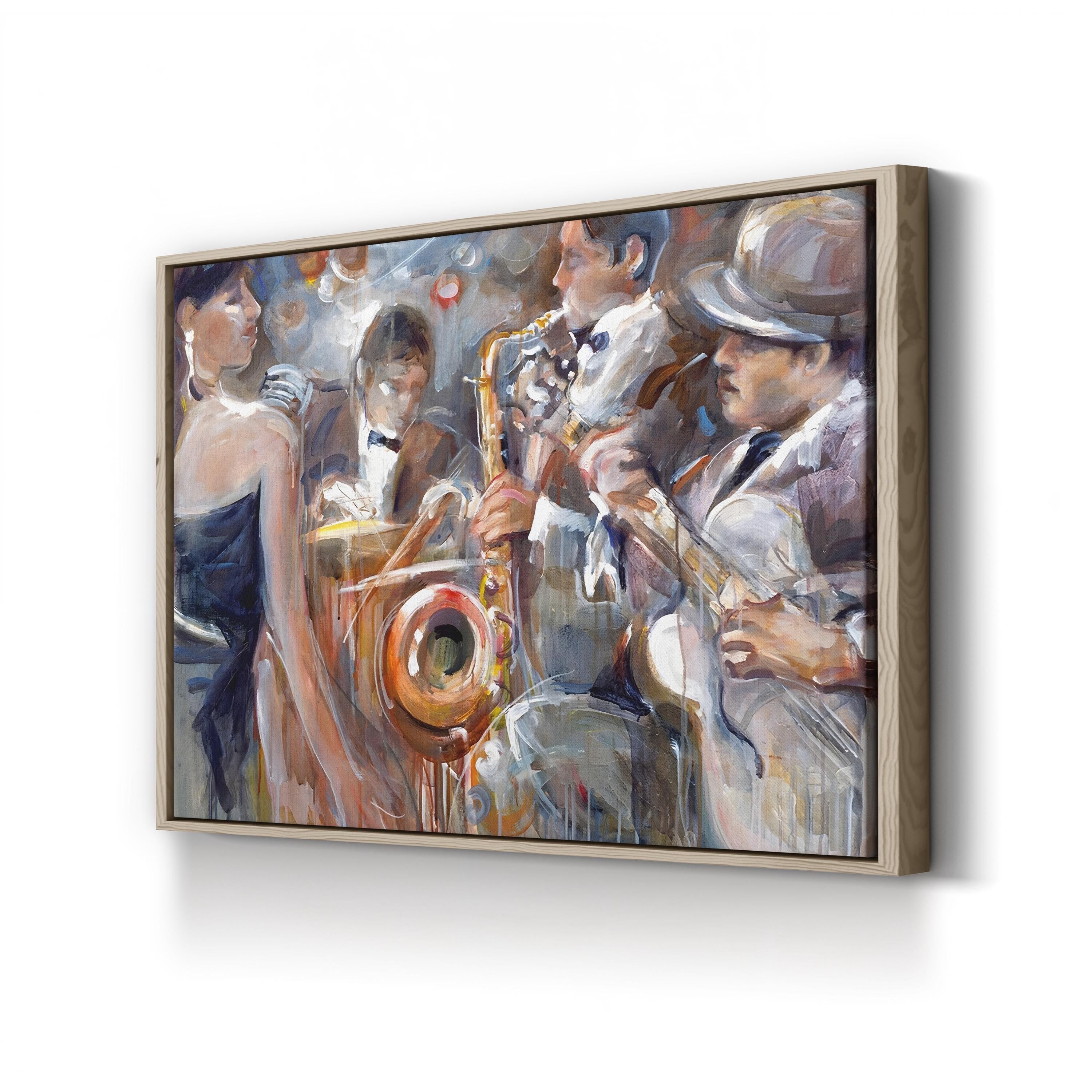 All About Jazz I by Marysia Burr | Contemporary Jazz Music Performance Wall Art