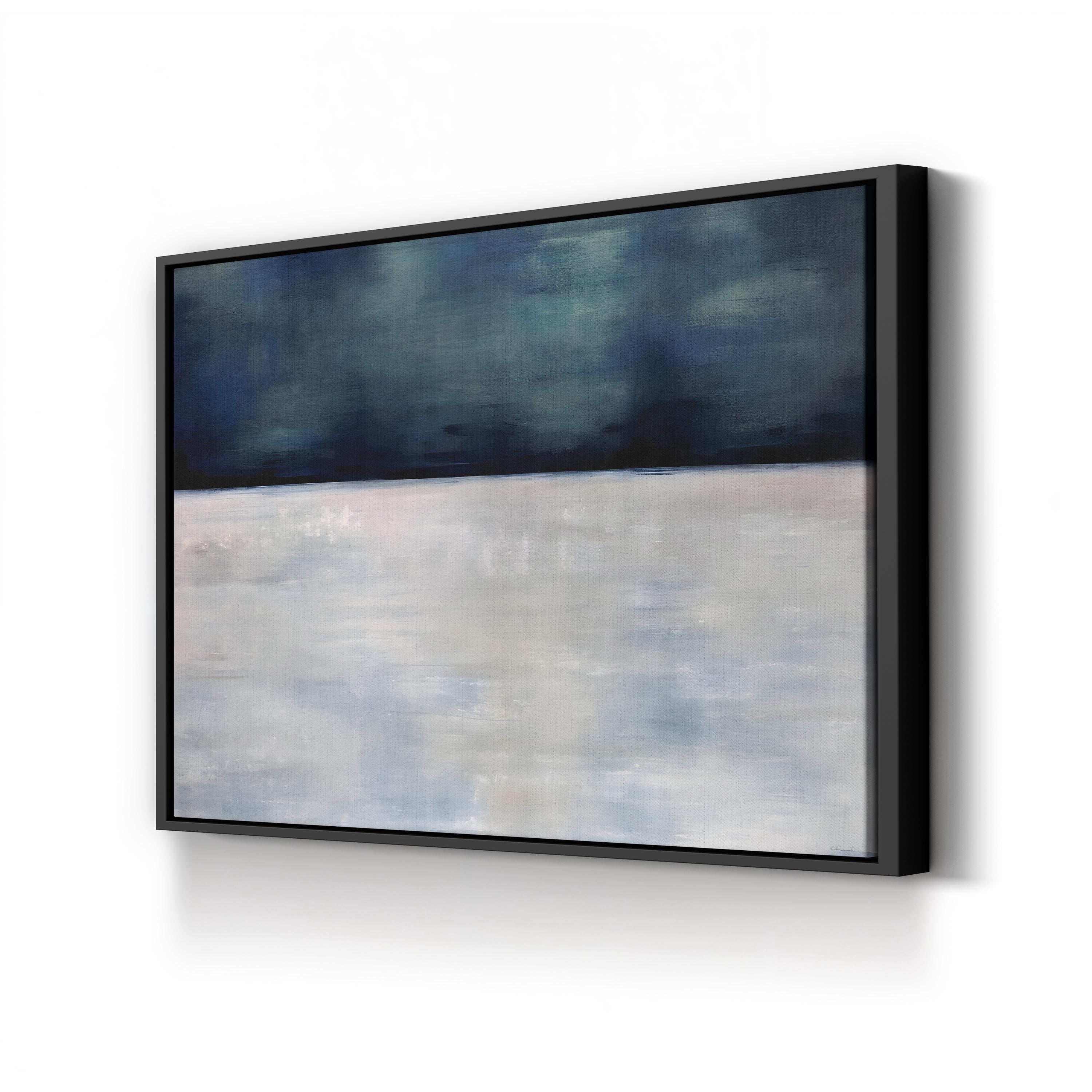 Arctic Night Wall Art by Sydney Edmunds | Contemporary Abstract Winter Landscape Canvas