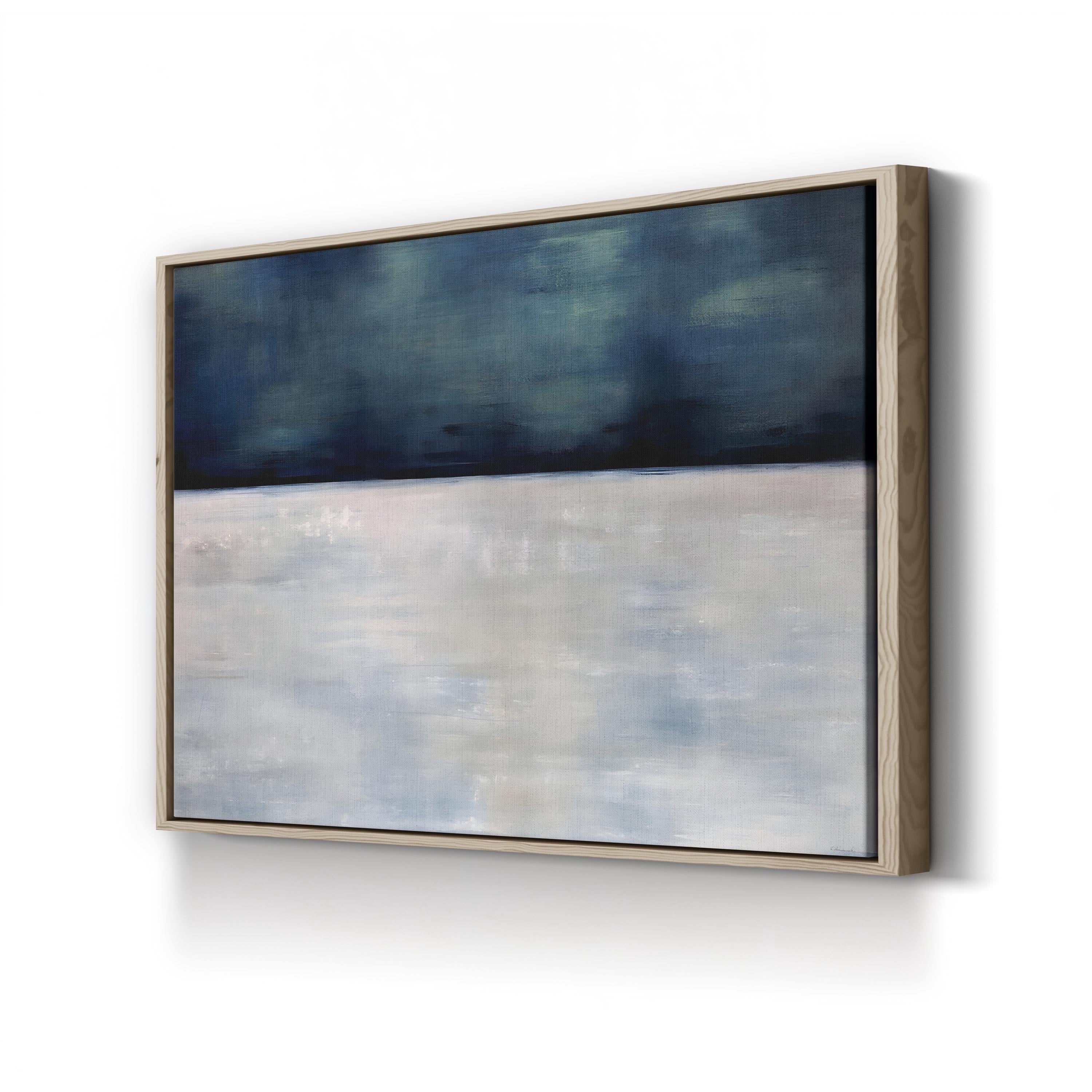 Arctic Night Wall Art by Sydney Edmunds | Contemporary Abstract Winter Landscape Canvas