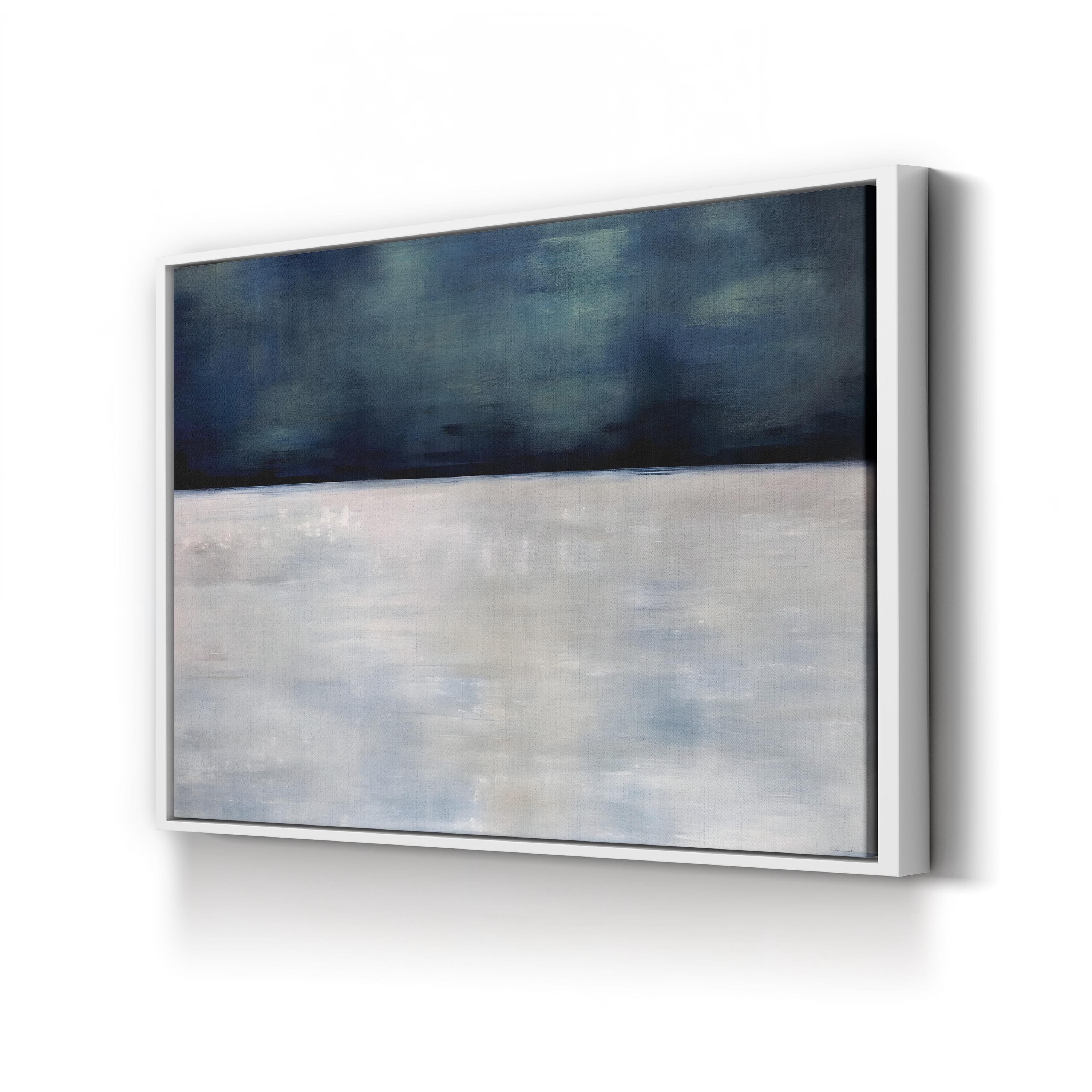 Arctic Night Wall Art by Sydney Edmunds | Contemporary Abstract Winter Landscape Canvas