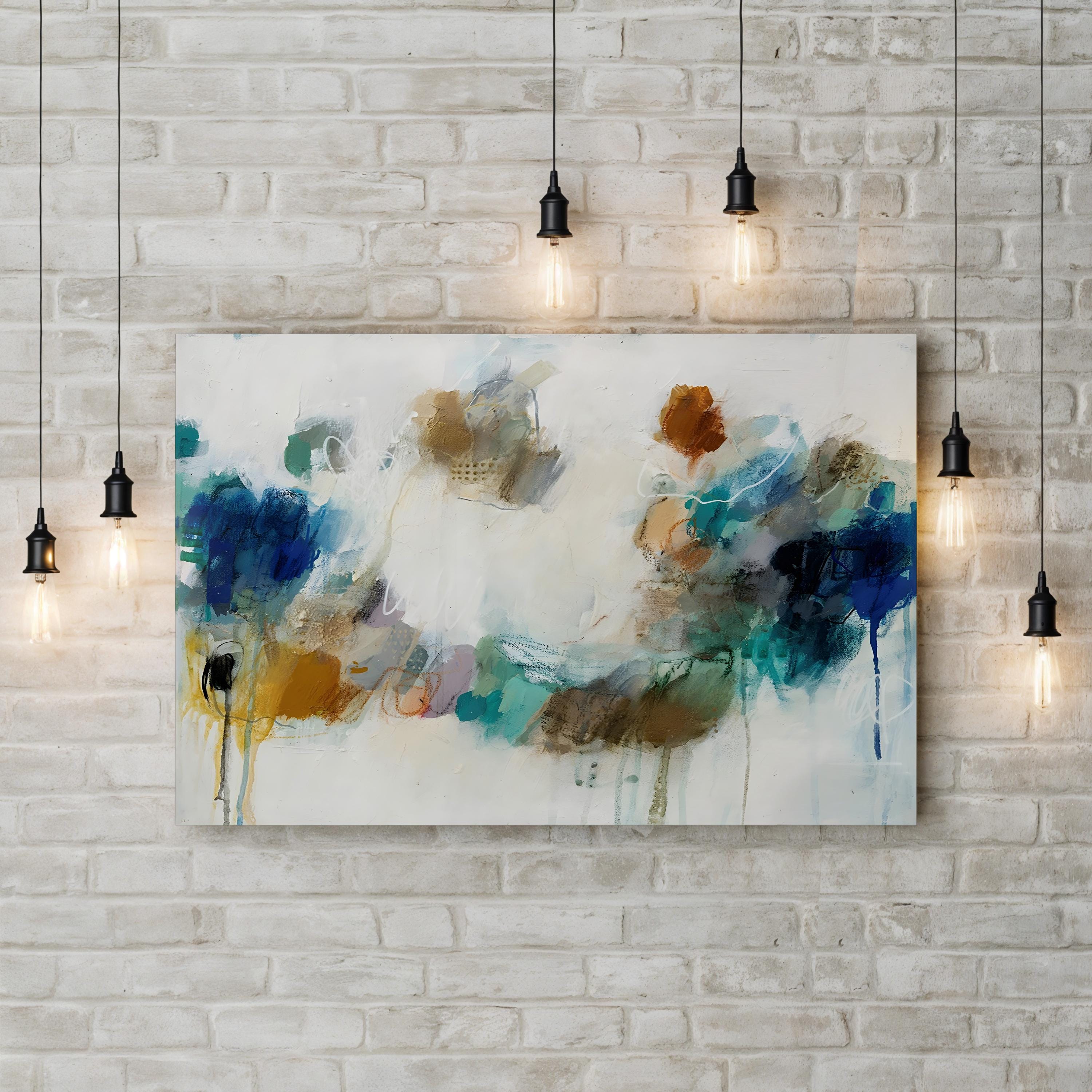 A Touch Of Love Wall Art by Studio B – Contemporary Abstract Painting Print