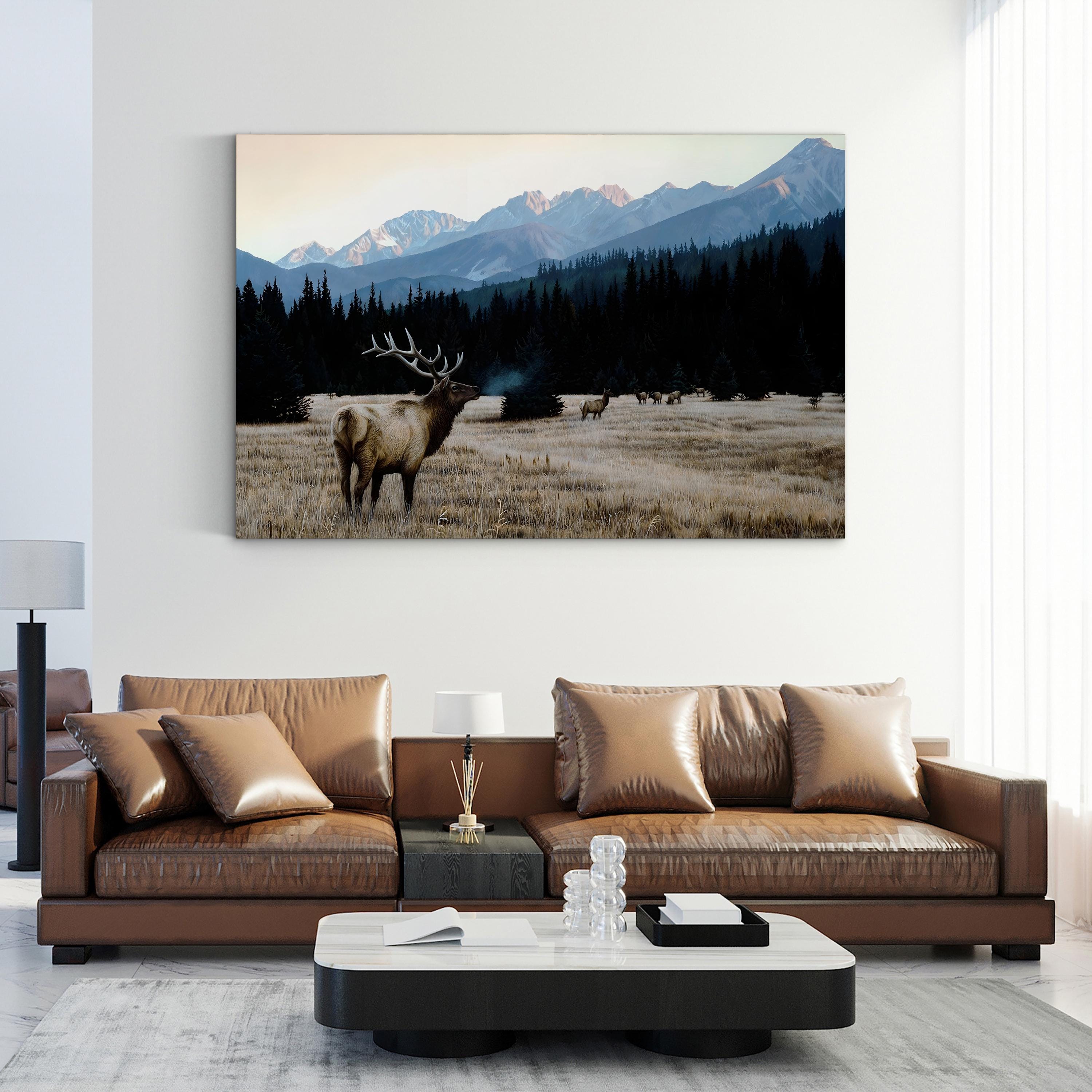Autumn Meadow Wall Art – Ron Parker | Elk Wildlife Landscape Canvas Print