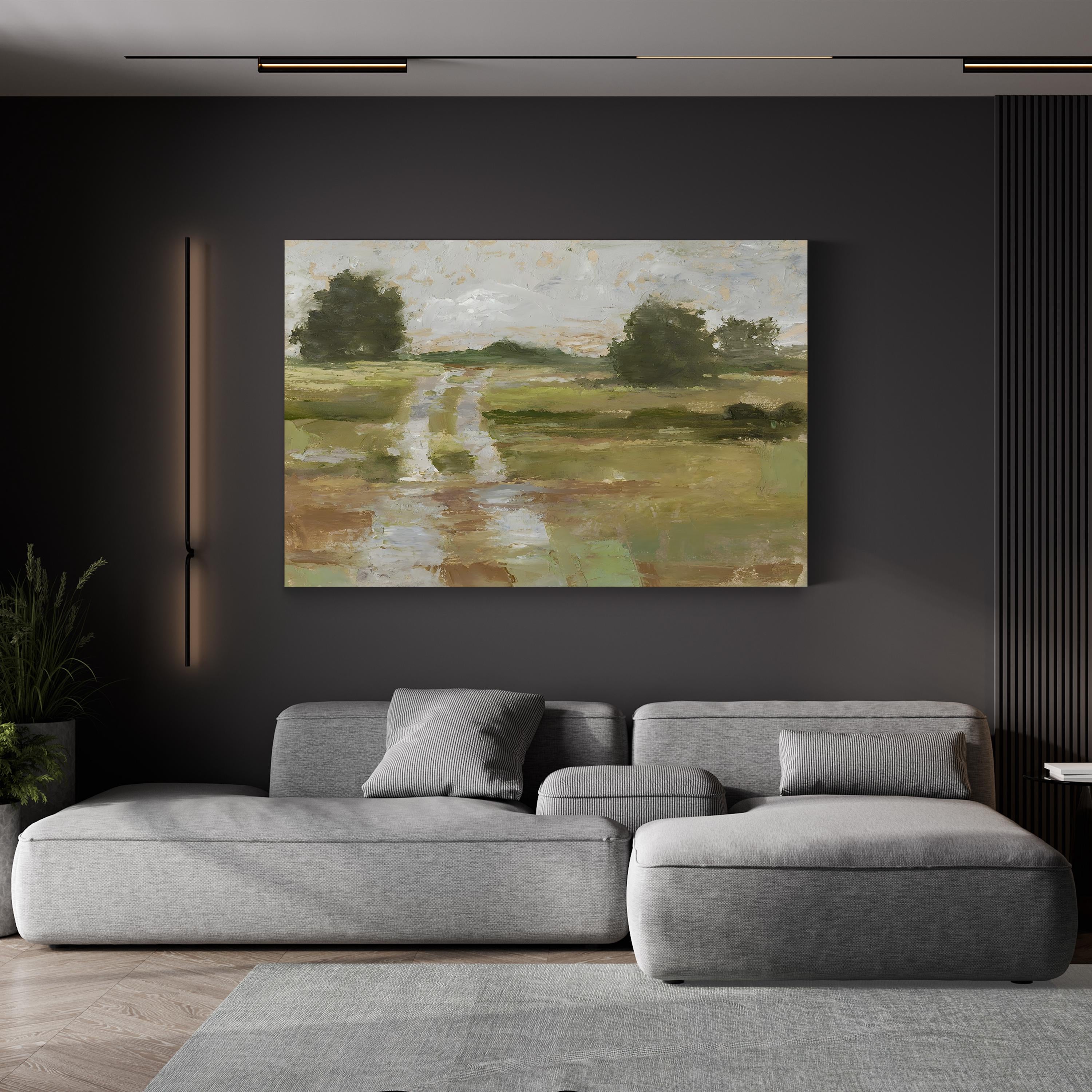 Rolling Hills Back Country Road II Wall Art by Ethan Harper – Farmhouse Rural Landscape