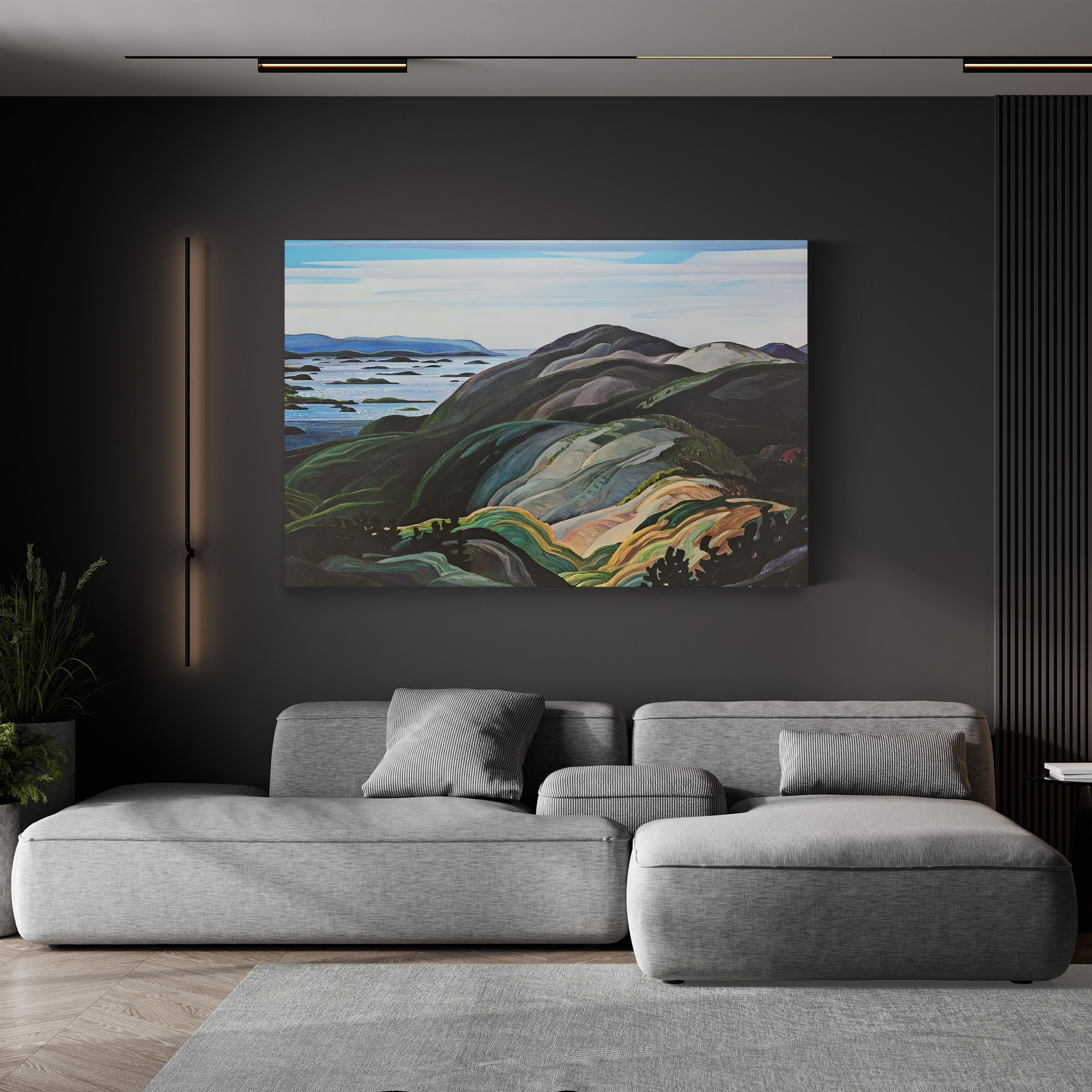 Bay of Islands region in New Zealand Wall Art by Franklin Carmichael