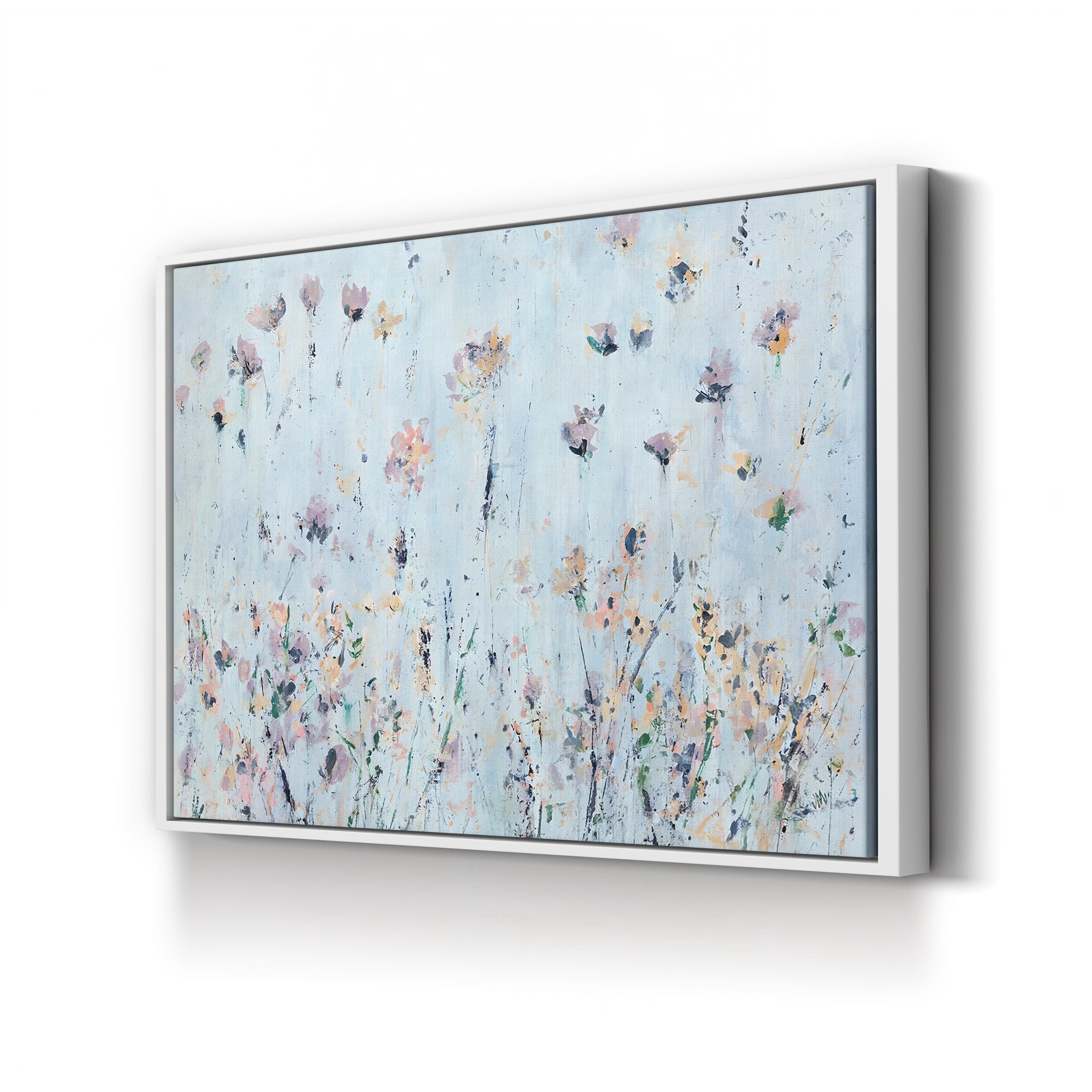 Beachfront Flowers | Contemporary Coastal Floral Wall Art by Jodi Maas