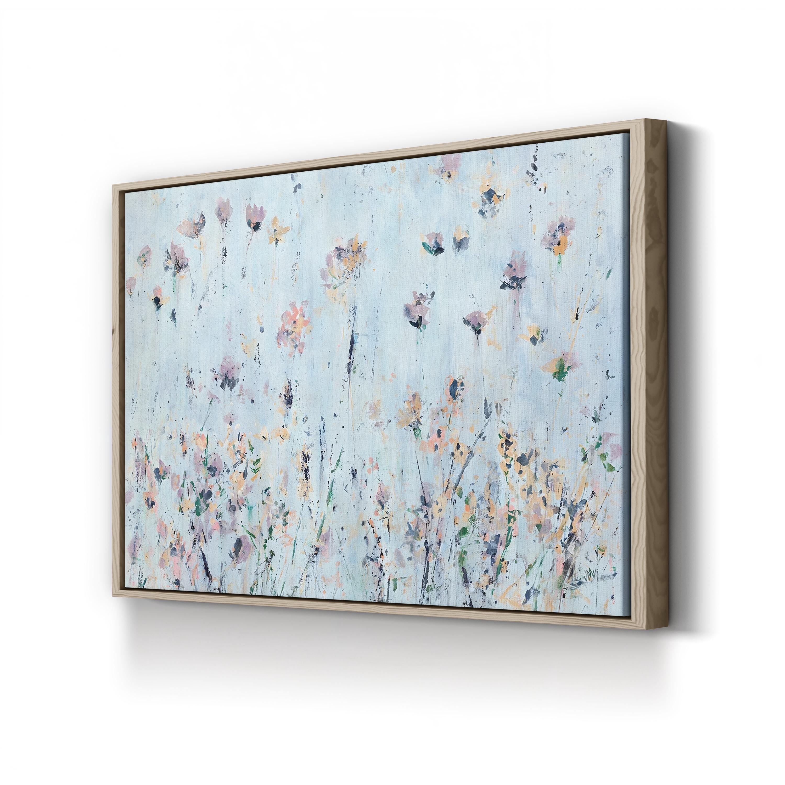 Beachfront Flowers | Contemporary Coastal Floral Wall Art by Jodi Maas