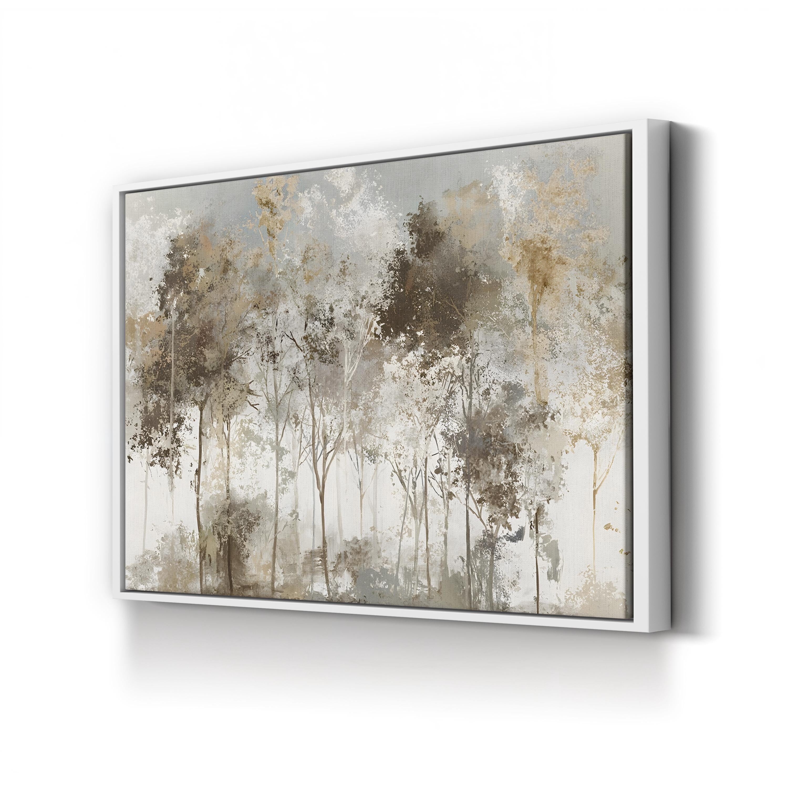Black Forest Wall Art by Allison Pearce | Misty Woodland Landscape Canvas