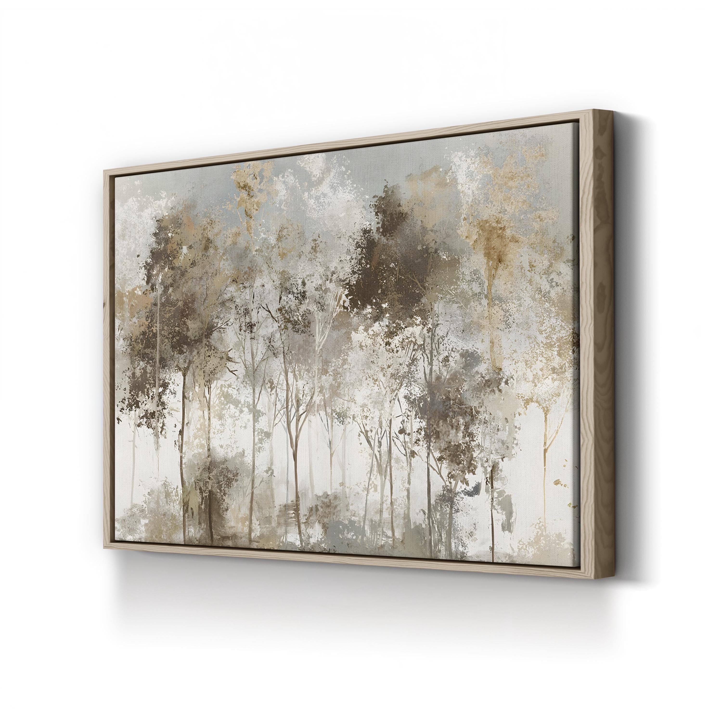 Black Forest Wall Art by Allison Pearce | Misty Woodland Landscape Canvas