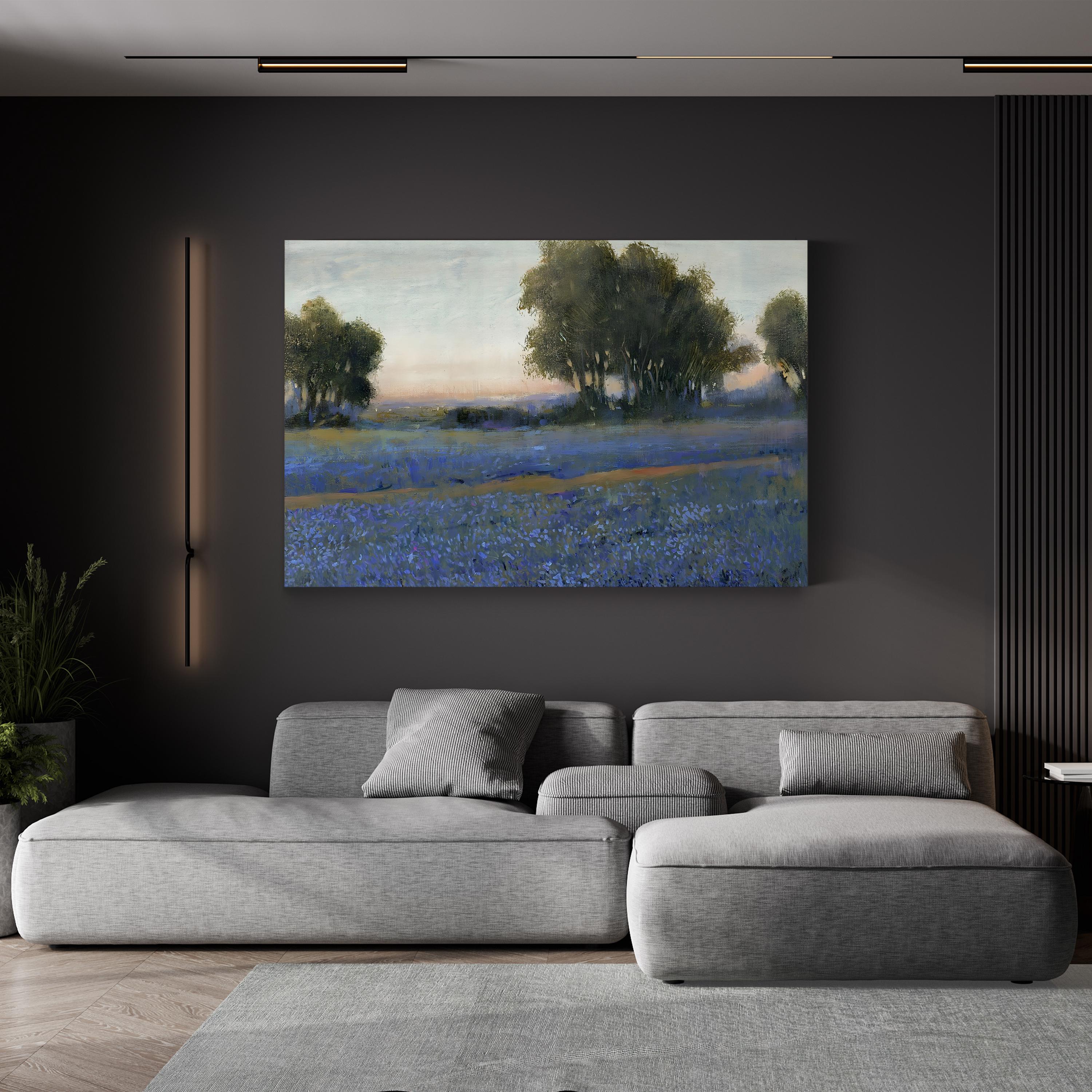 Bluebonnet Field II Wall Art by Tim O’Toole | Texas Wildflower Landscape Canvas